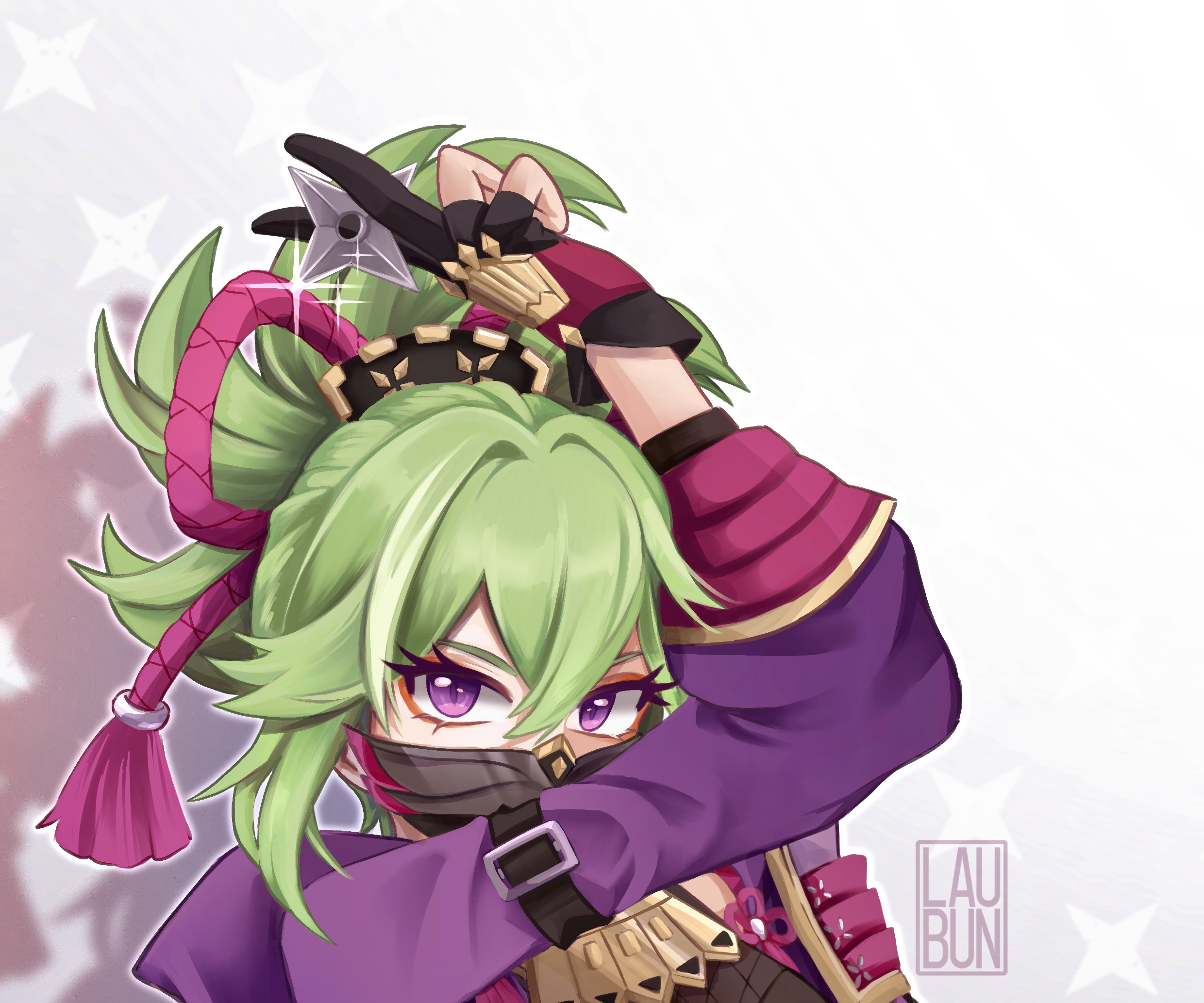 Kuki Shinobu from Genshin Impact HD Wallpaper