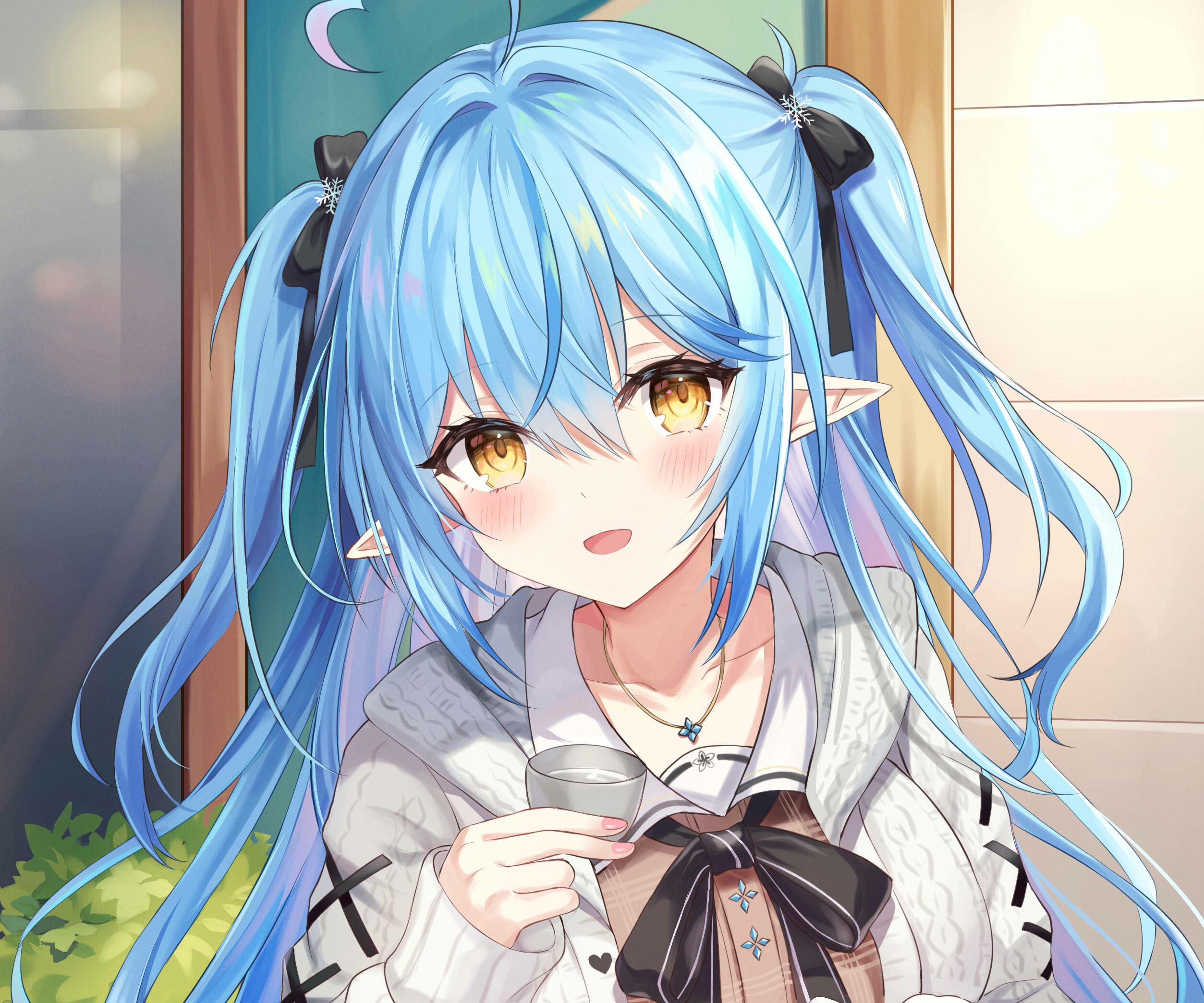 Yukihana Lamy from Hololive HD Wallpaper