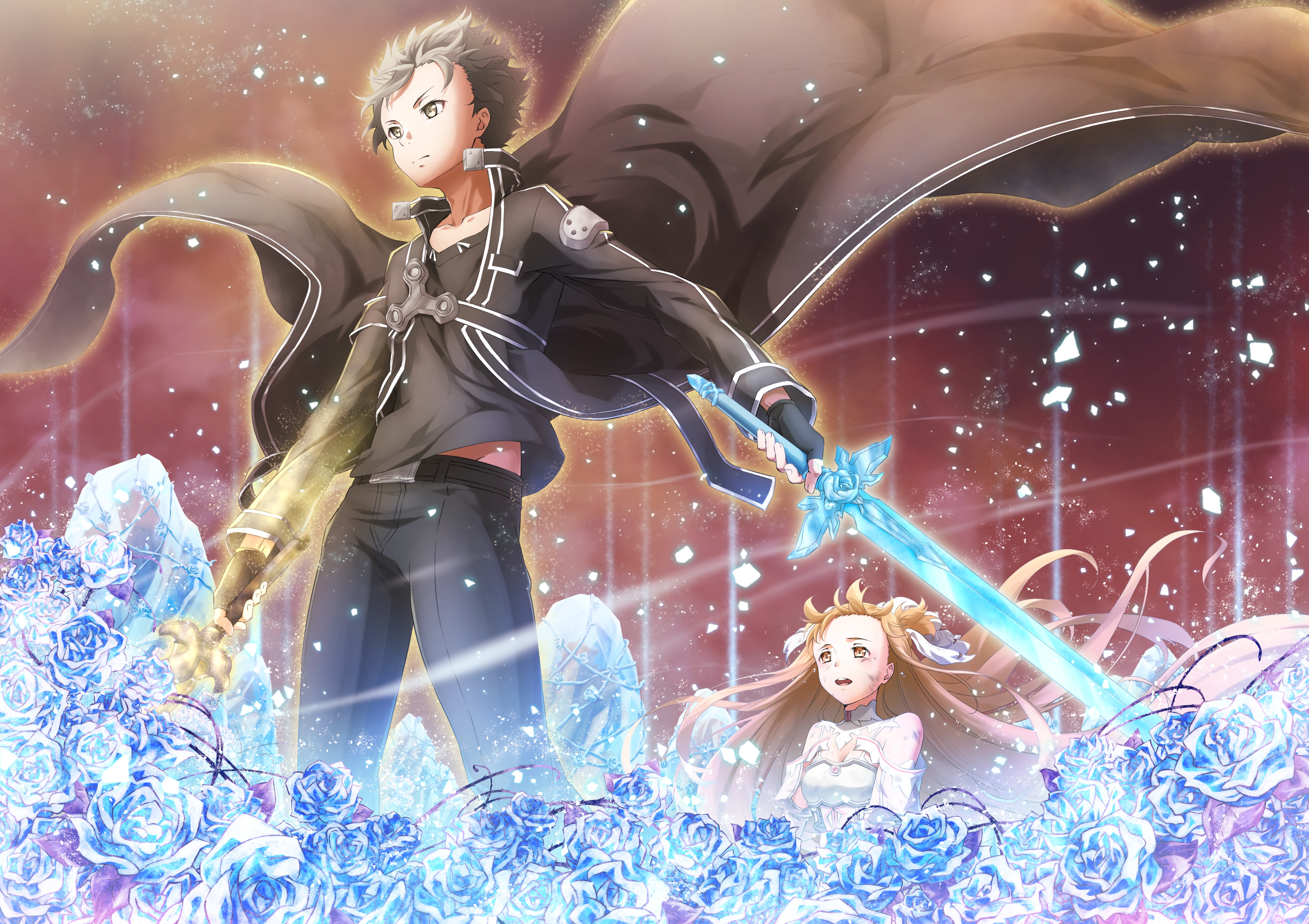 Kirito and Asuna from Sword Art Online 4K HD Wallpaper