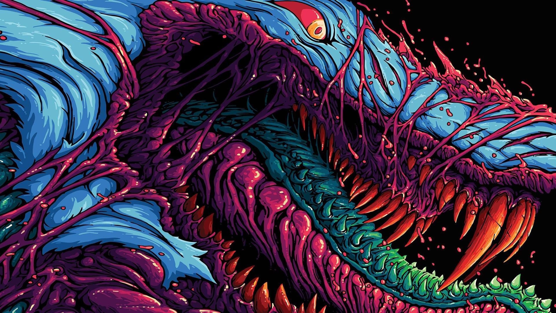 Close-up of a monstrous creature's head HD Wallpaper