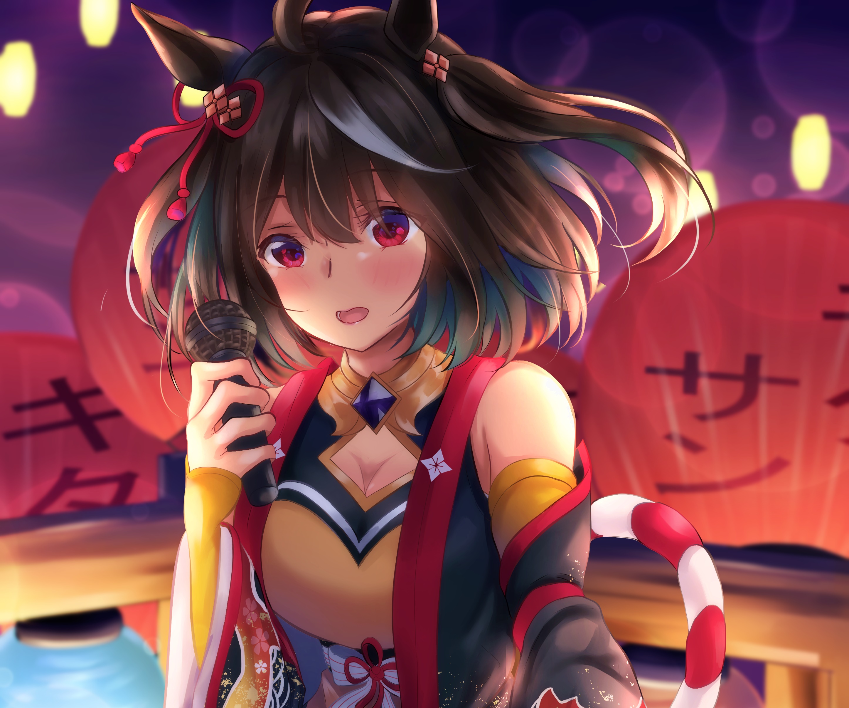 Kitasan Black from Uma Musume: Pretty Derby singing HD Wallpaper