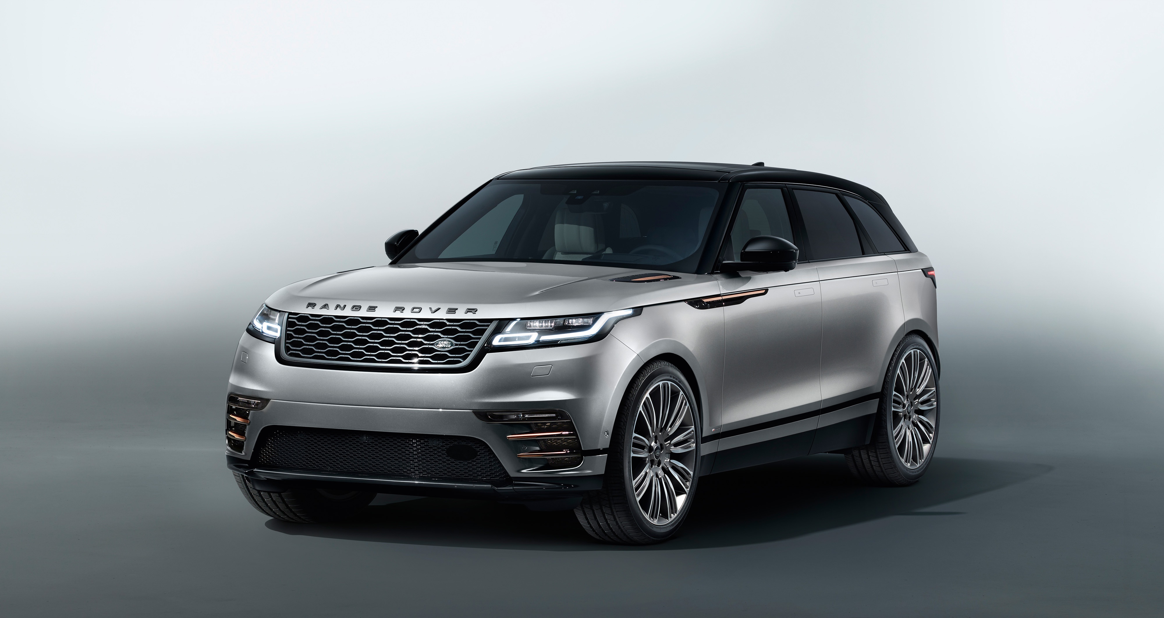 Silver Range Rover Velar SUV HD Wallpaper