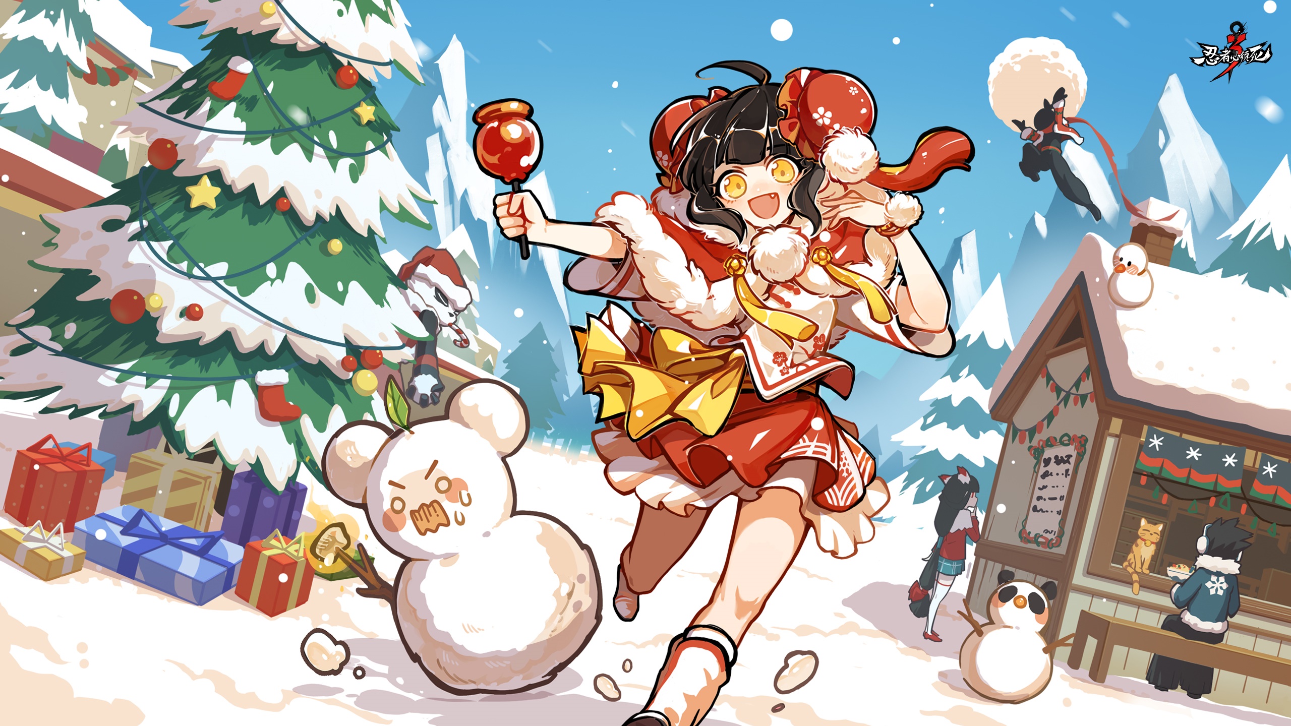 Ninja Must Die 3 Christmas Scene HD Wallpaper