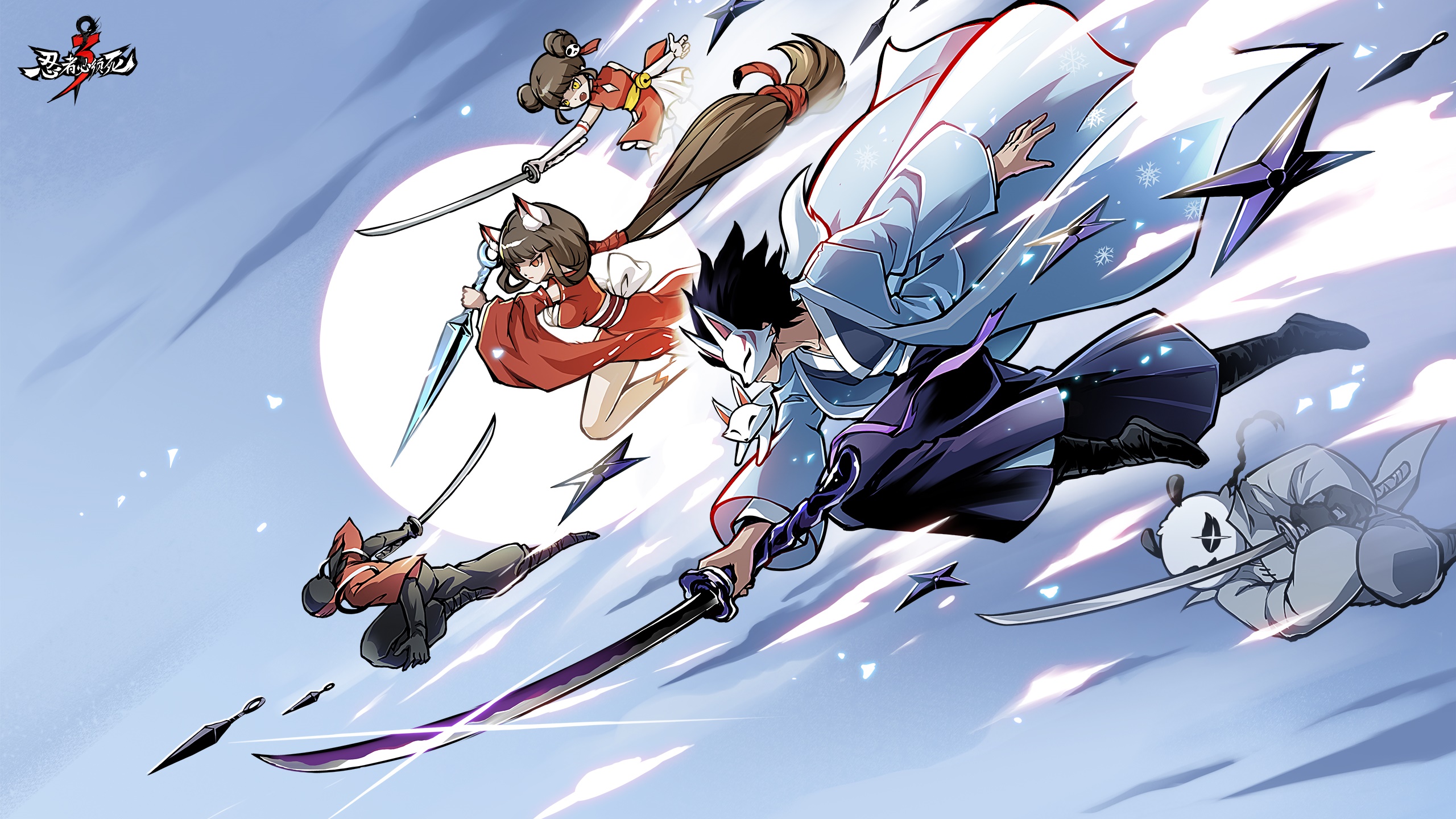 Ninja Must Die 3 characters in action HD Wallpaper