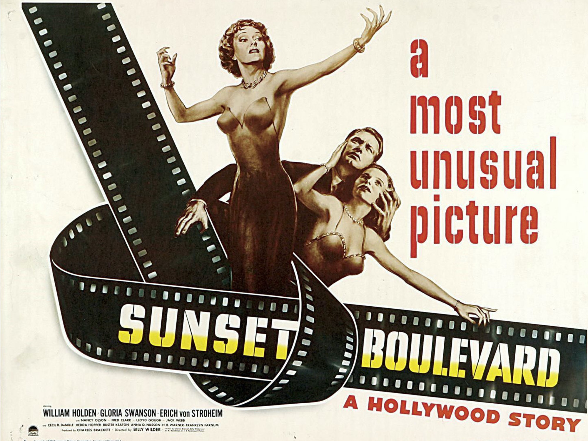 Sunset Boulevard movie poster HD Wallpaper