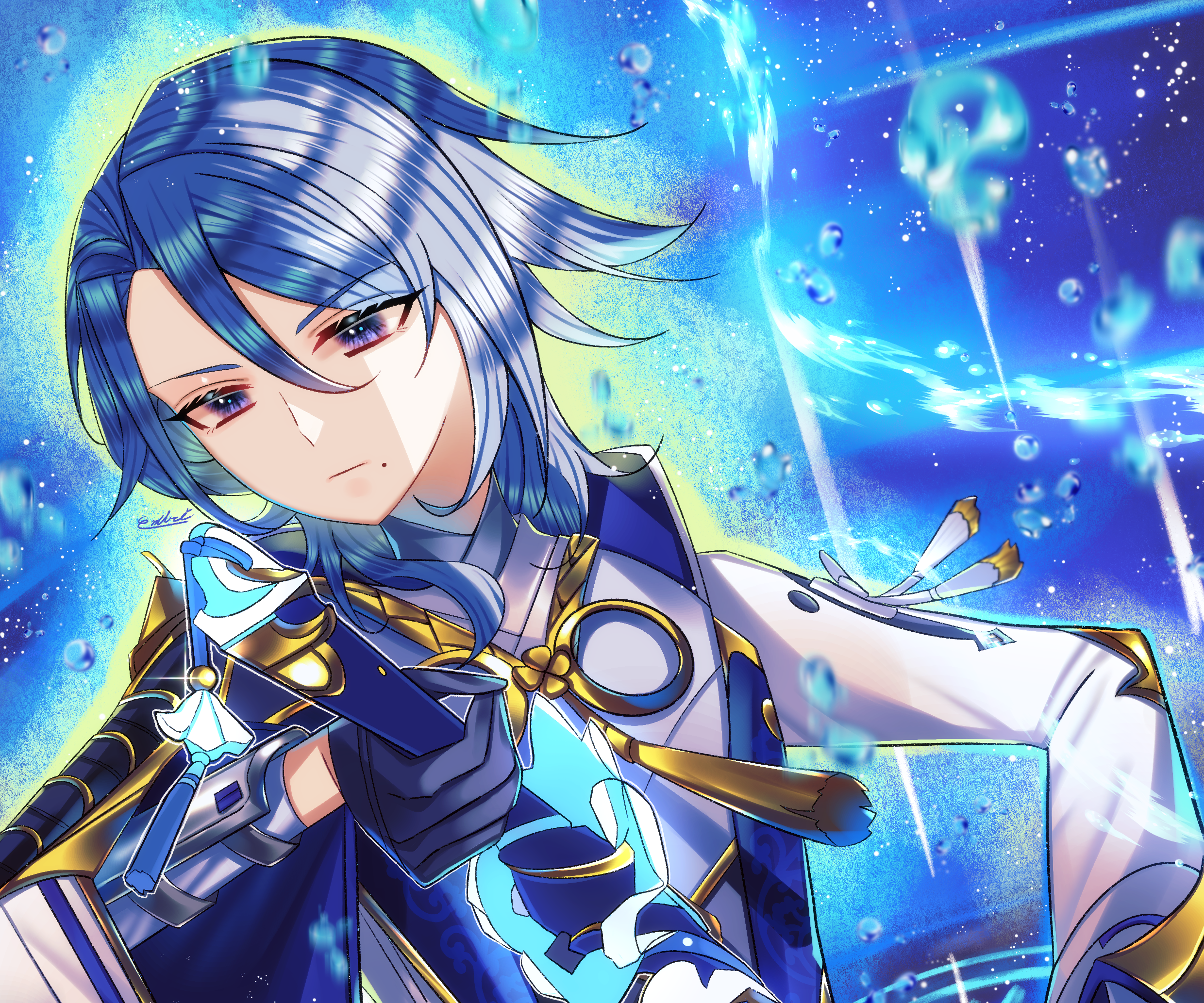 Kamisato Ayato from Genshin Impact HD Wallpaper