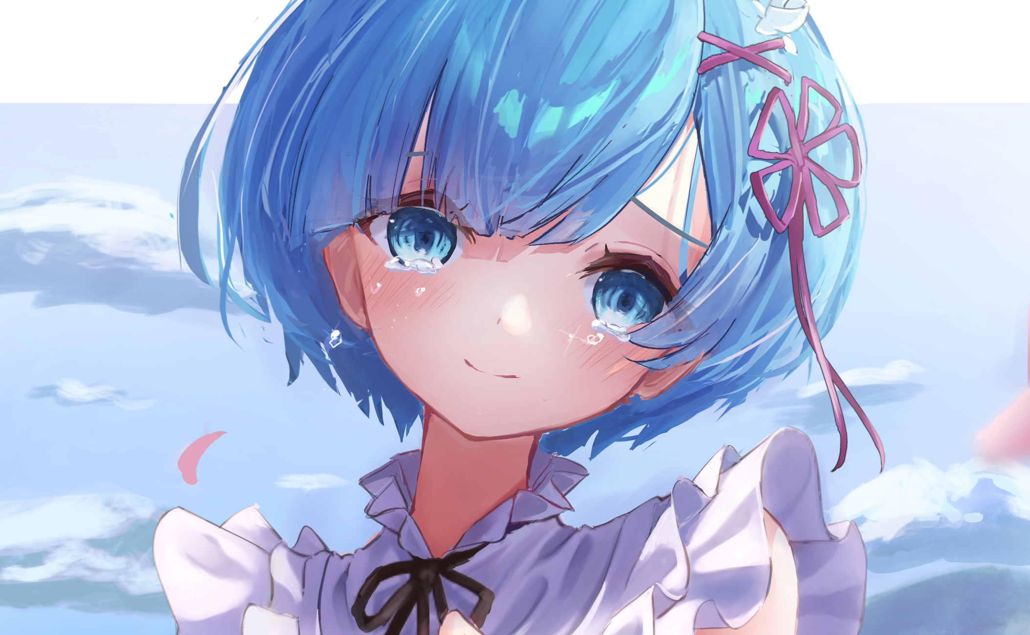 Rem from Re:ZERO -Starting Life In Another World- HD Wallpaper