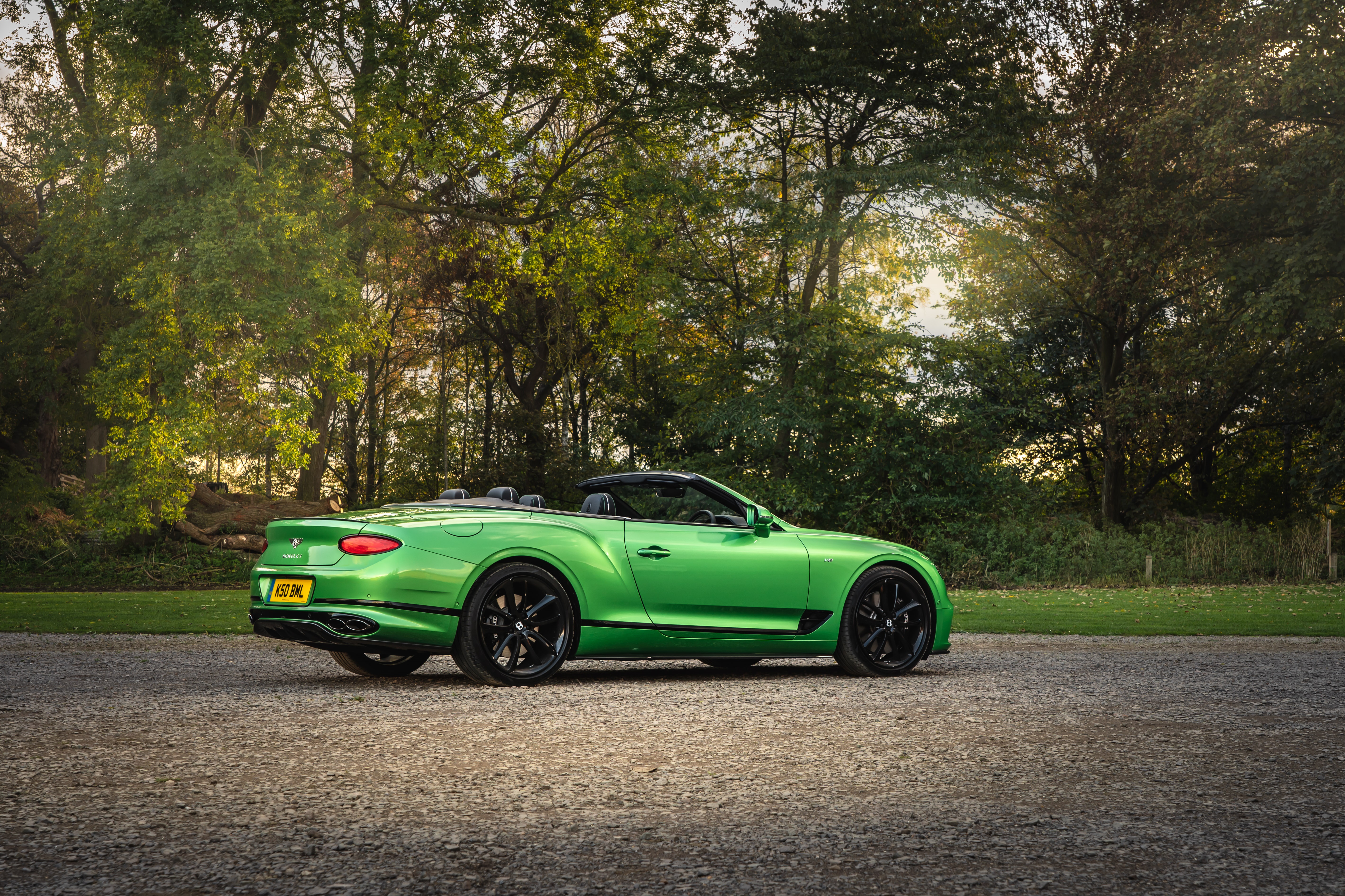 Green Bentley Continental GT V8 Convertible 4K HD Wallpaper