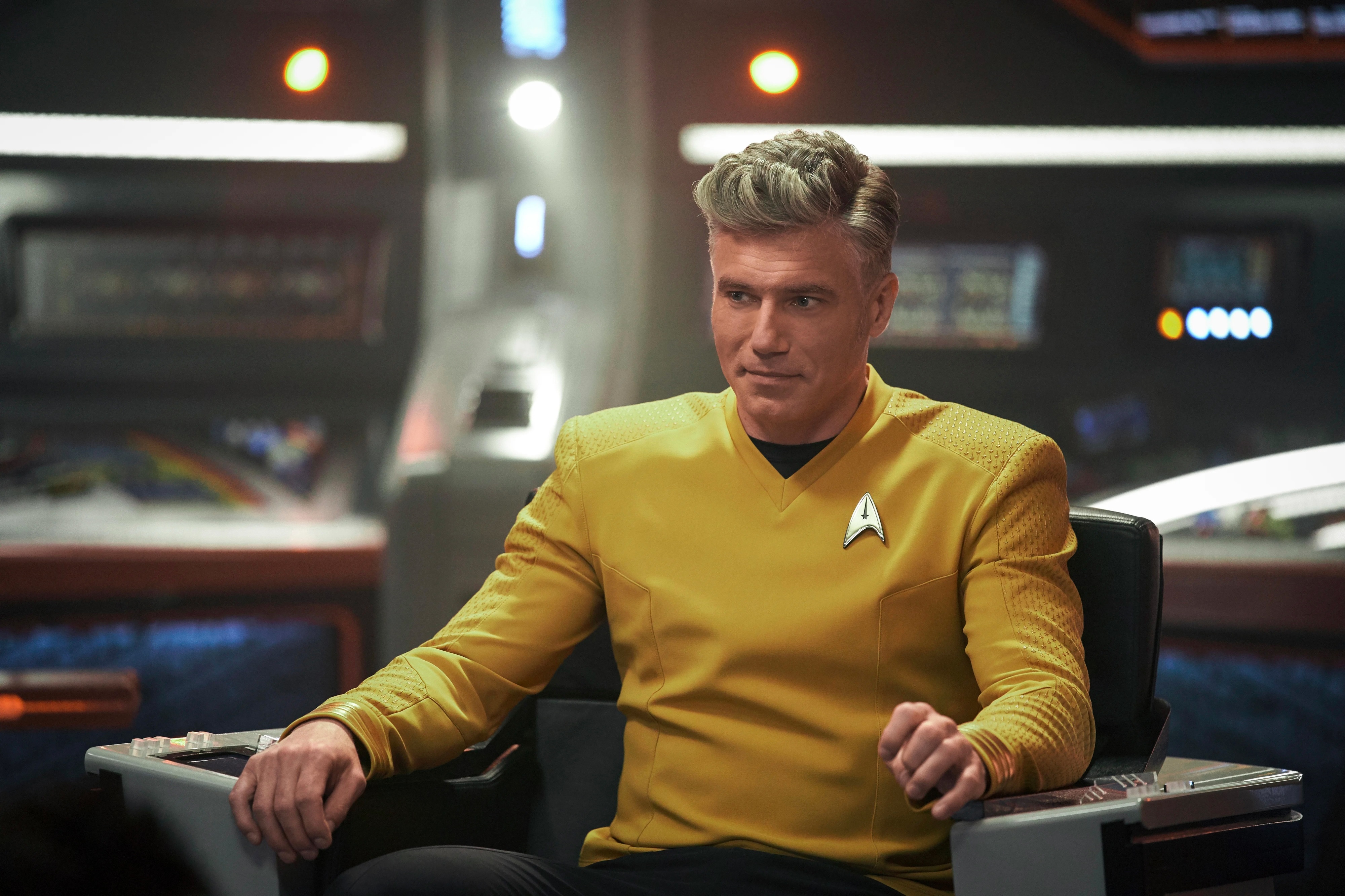 Christopher Pike from Star Trek: Strange New Worlds 4K HD Wallpaper