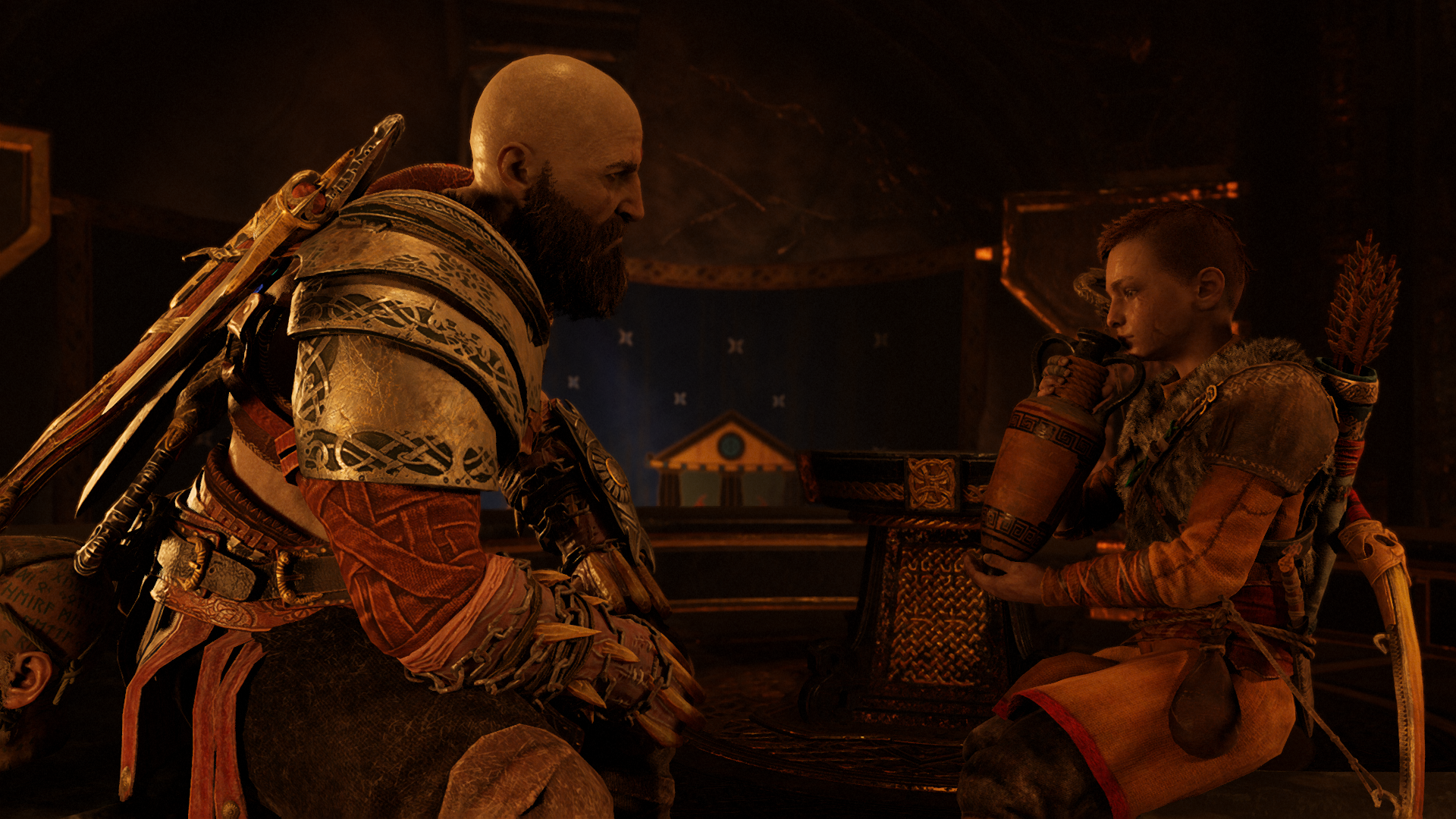 Kratos and Atreus from God of War HD Wallpaper