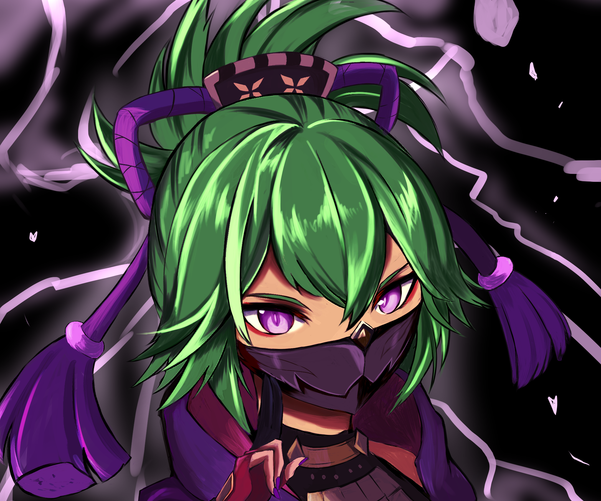 Kuki Shinobu from Genshin Impact HD Wallpaper