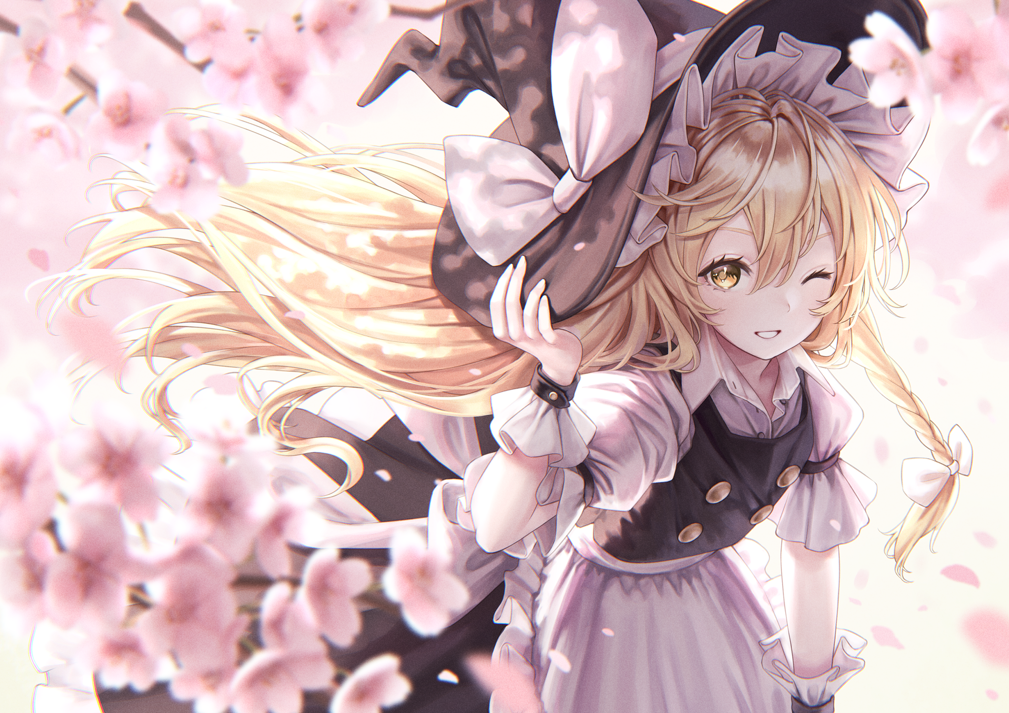 Marisa Kirisame from Touhou Project HD Wallpaper