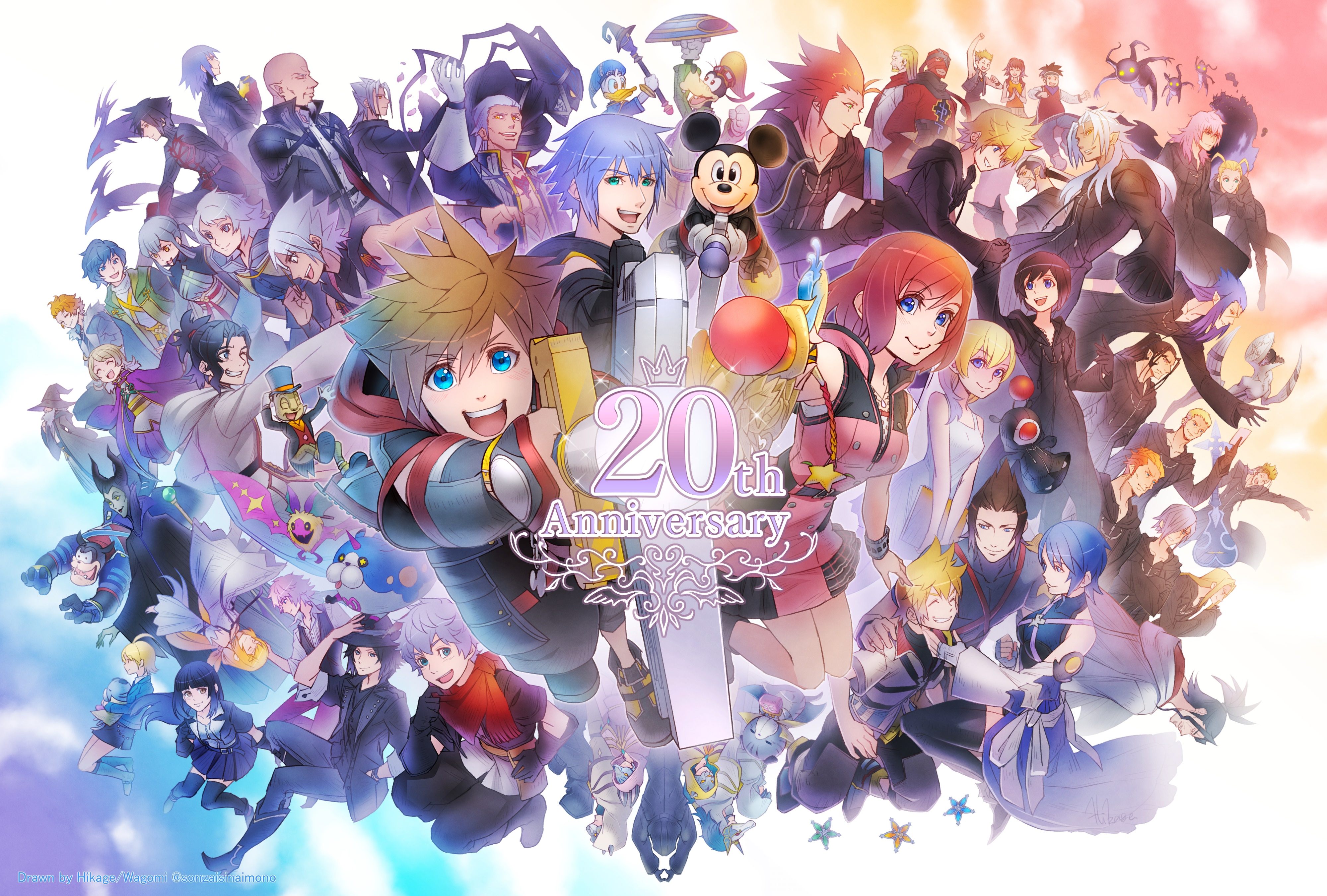 Kingdom Hearts 20th Anniversary Montage HD Wallpaper