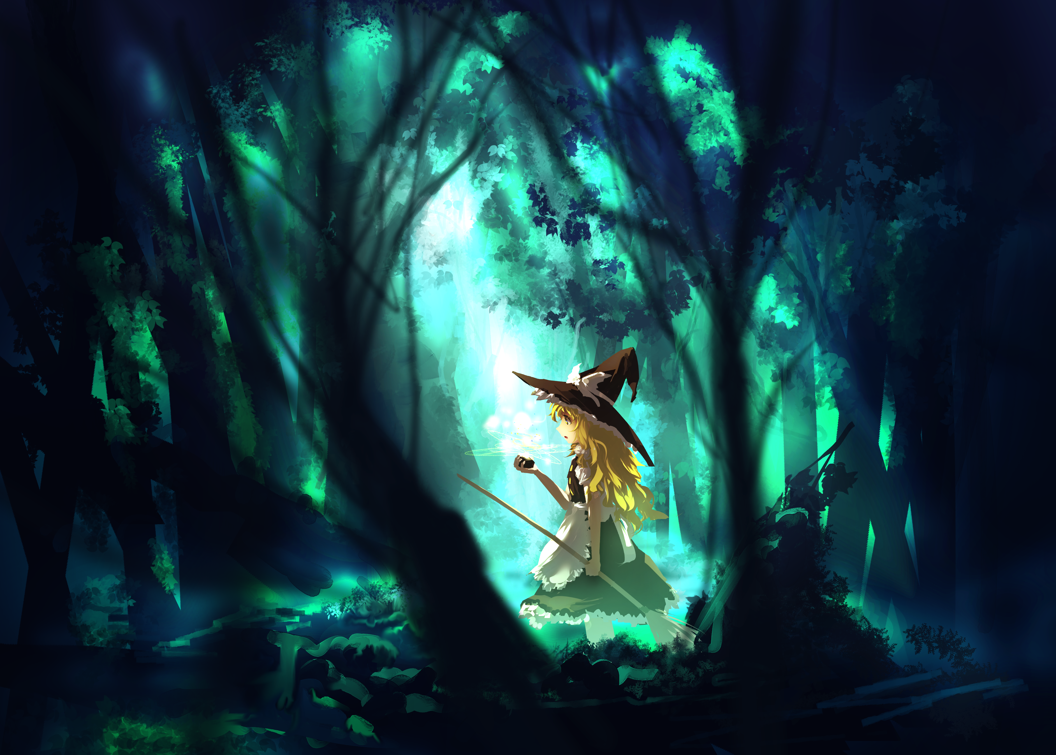 Marisa Kirisame from Touhou HD Wallpaper