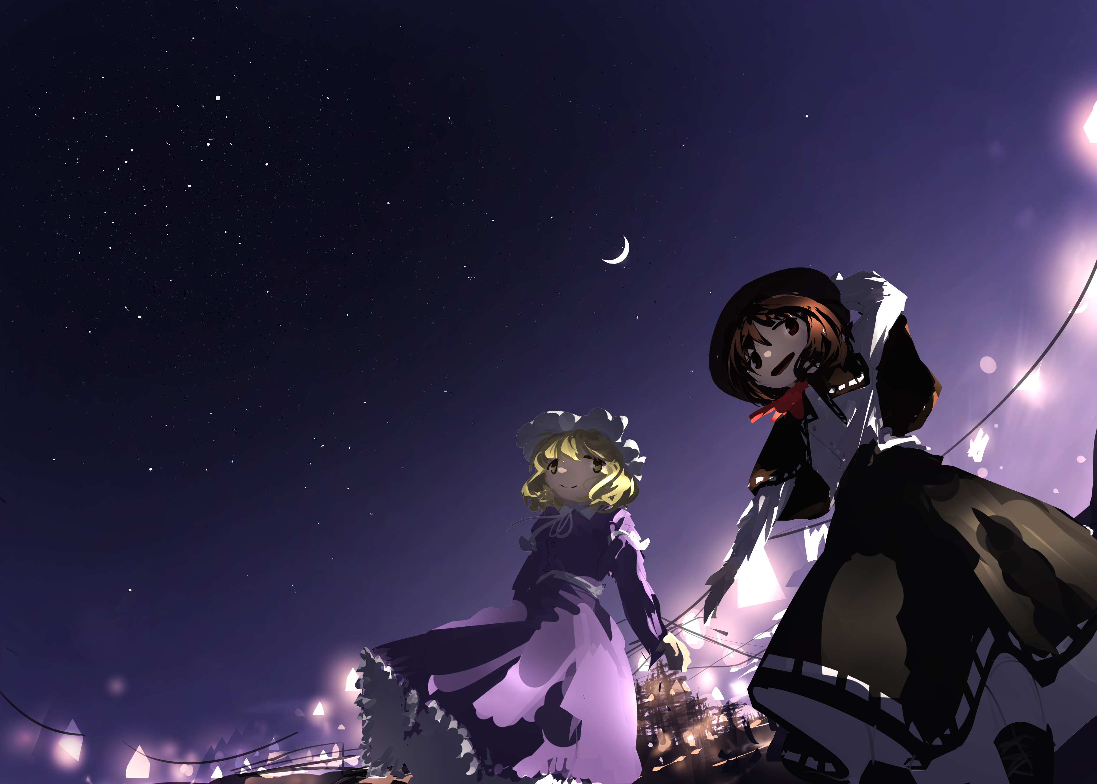 Renko Usami and Maribel Hearn from Touhou HD Wallpaper