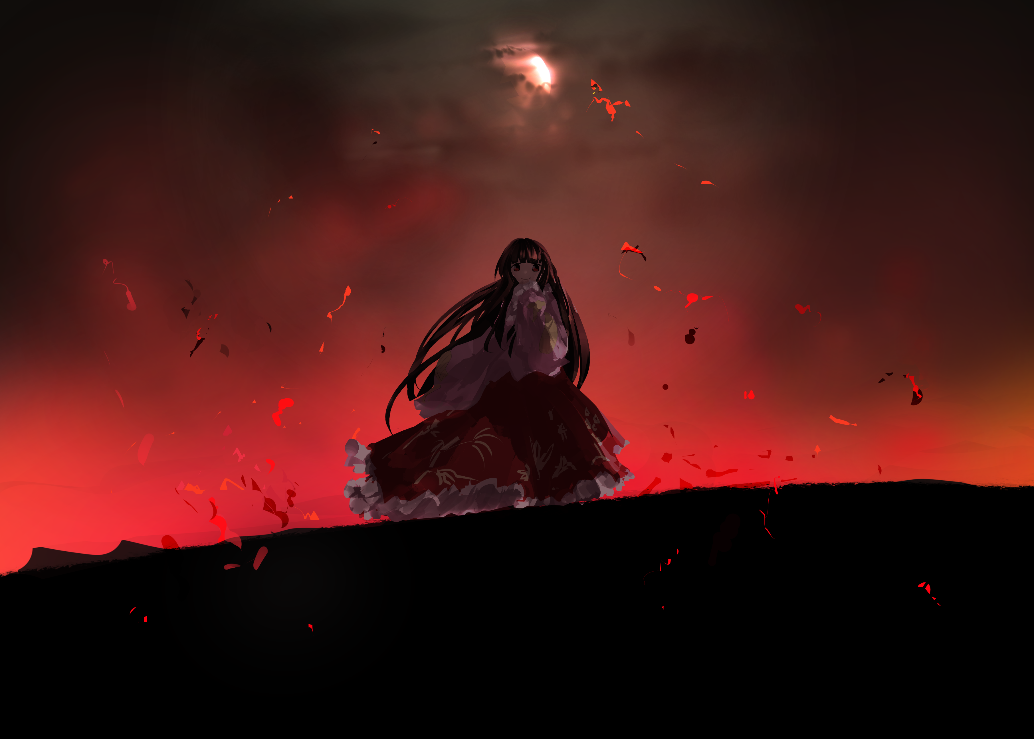 Kaguya Houraisan from Touhou Project HD Wallpaper
