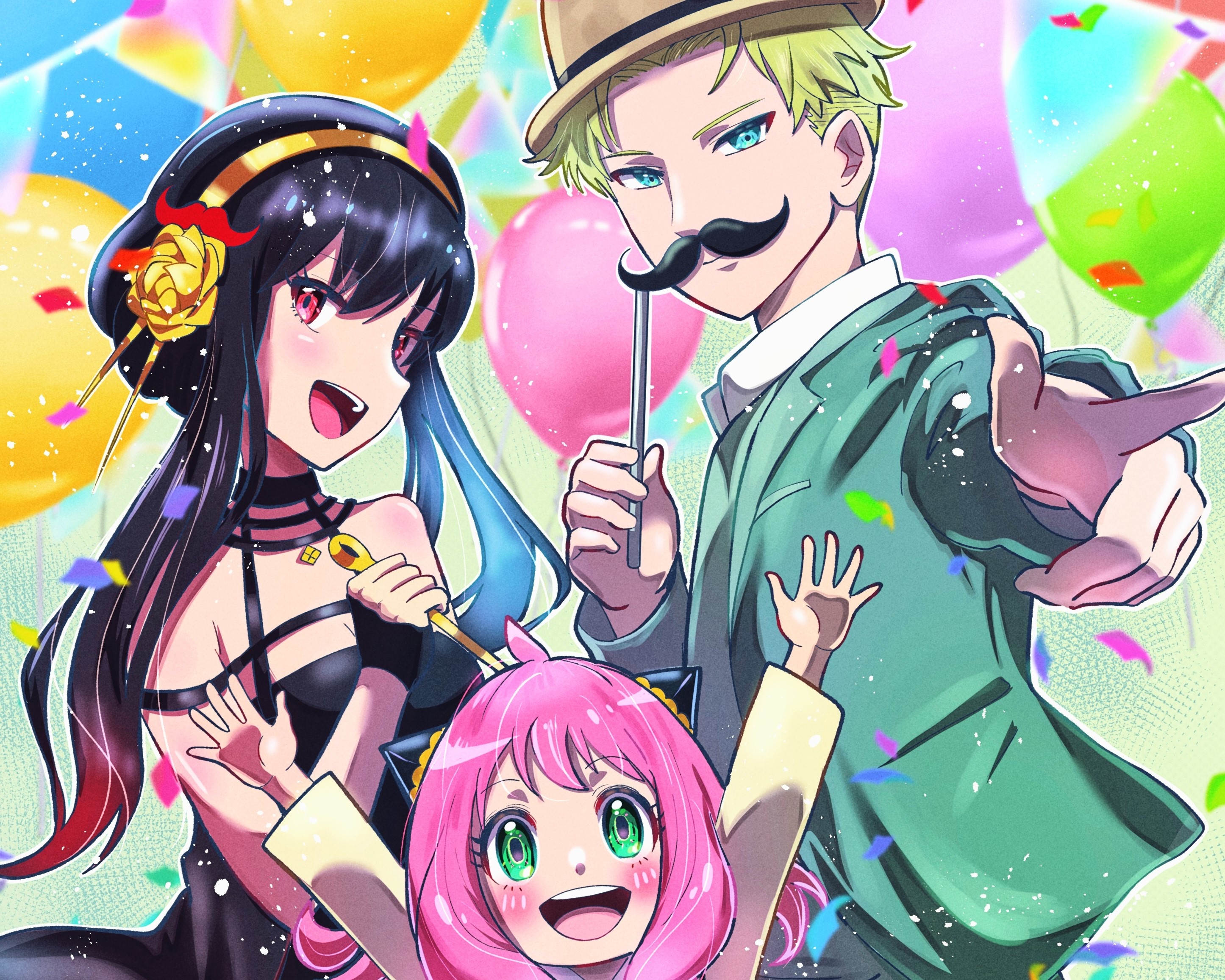 Anya, Loid, and Yor Forger from Spy X Family HD Wallpaper