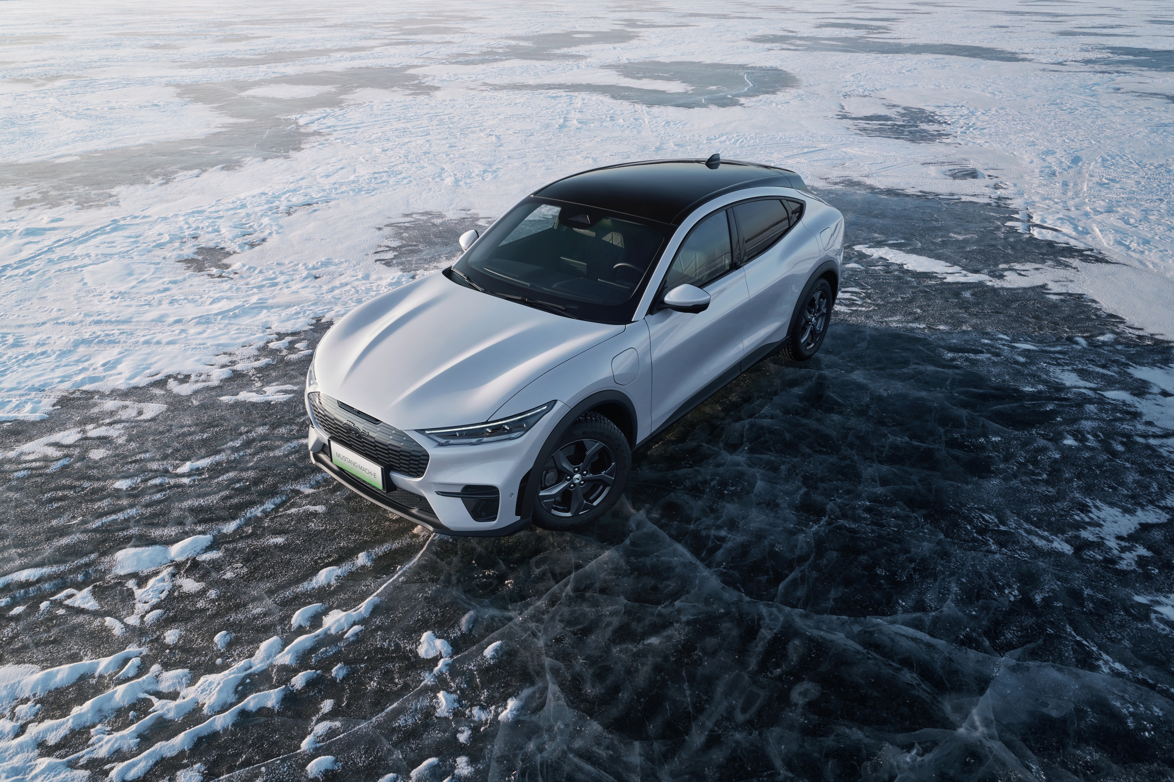 Ford Mustang Mach-E 4K on ice HD Wallpaper