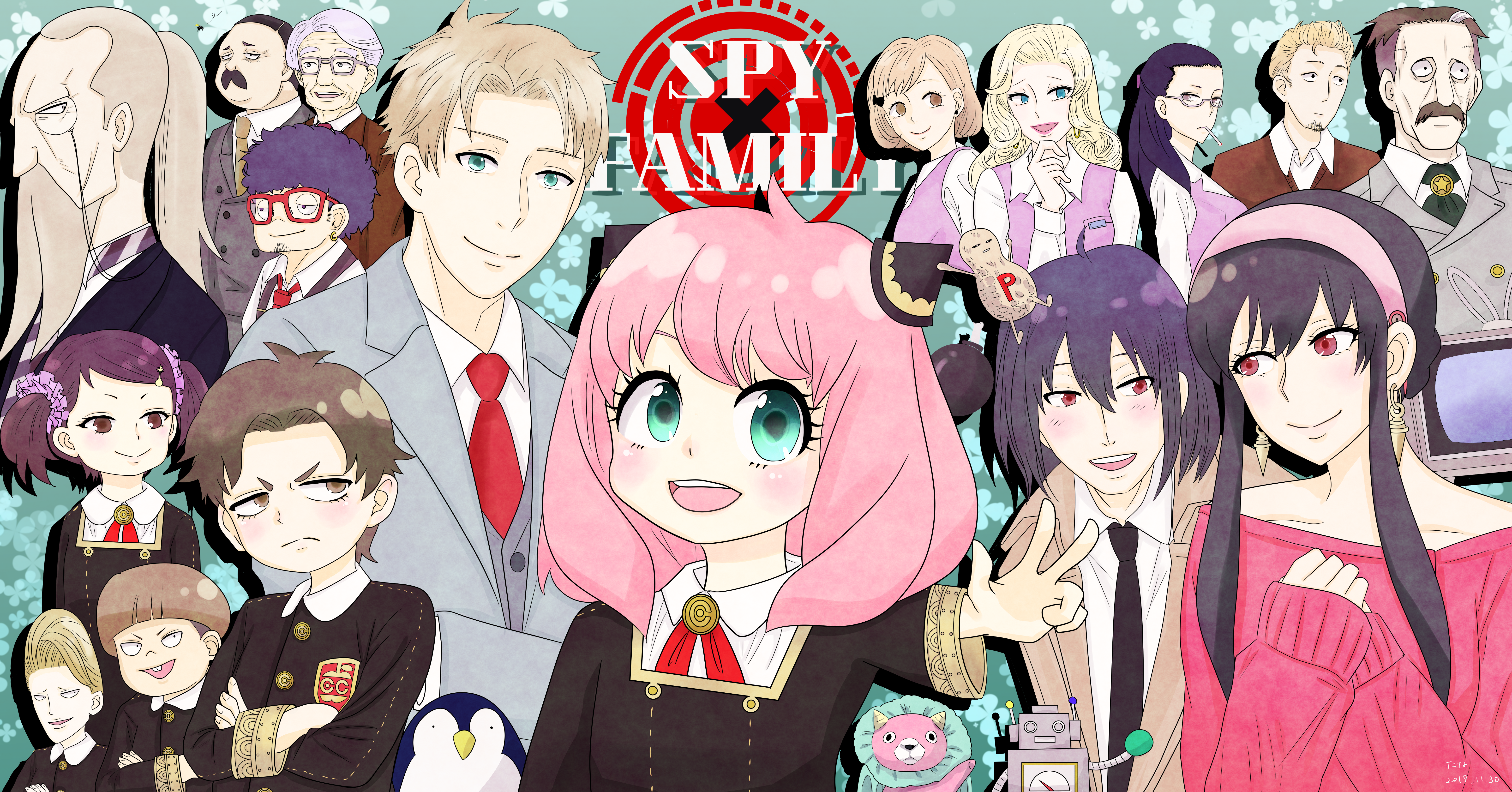 Spy X Family characters in 4K HD Wallpaper