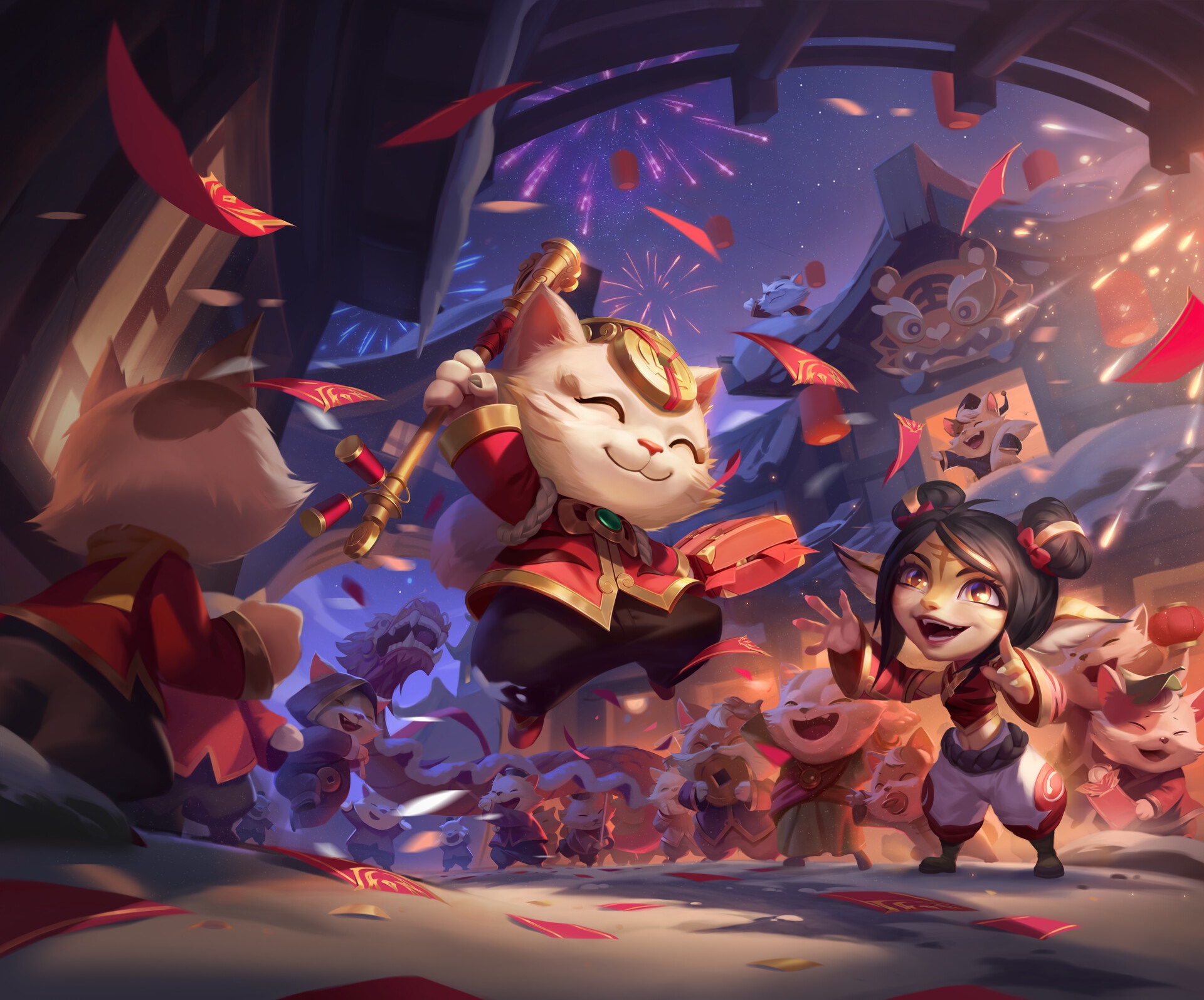 League of Legends Lunar New Year Celebration HD Wallpaper