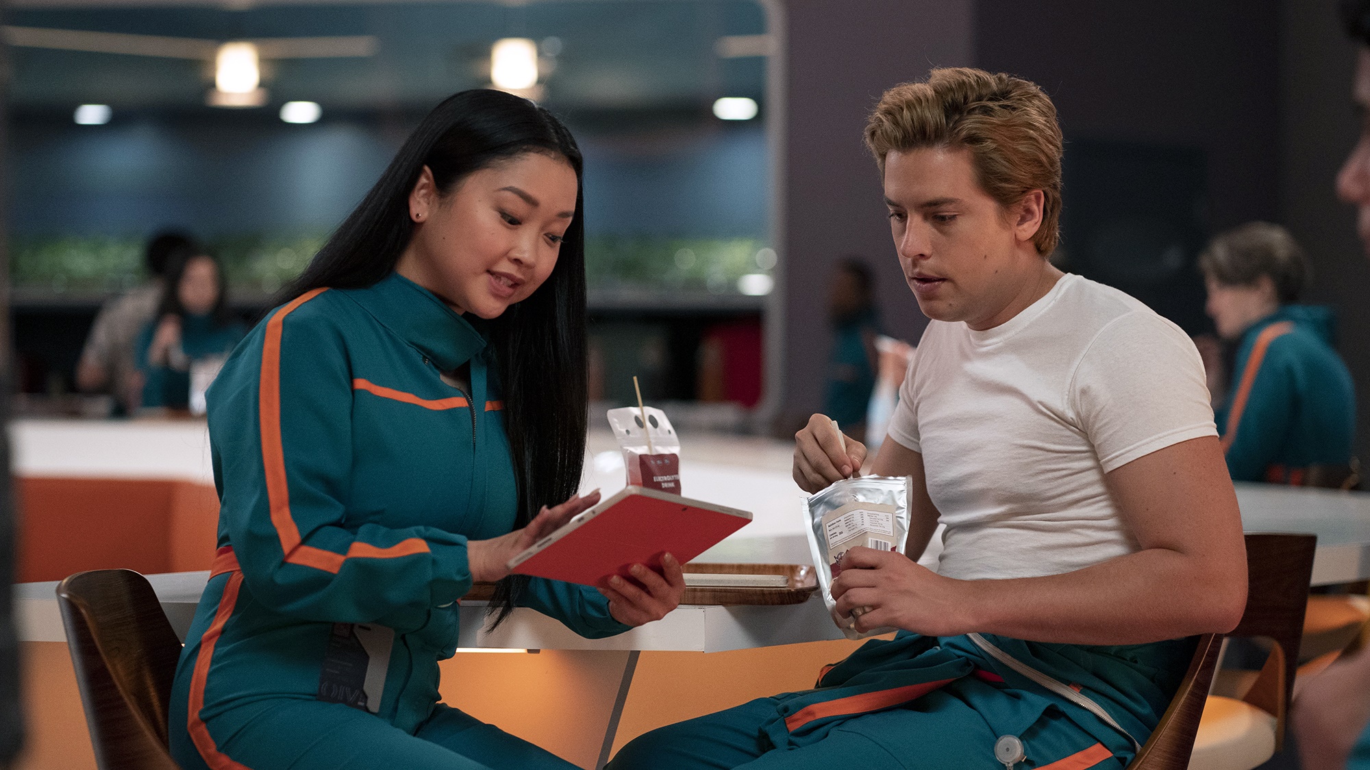 Lana Condor and Cole Sprouse in Moonshot HD Wallpaper