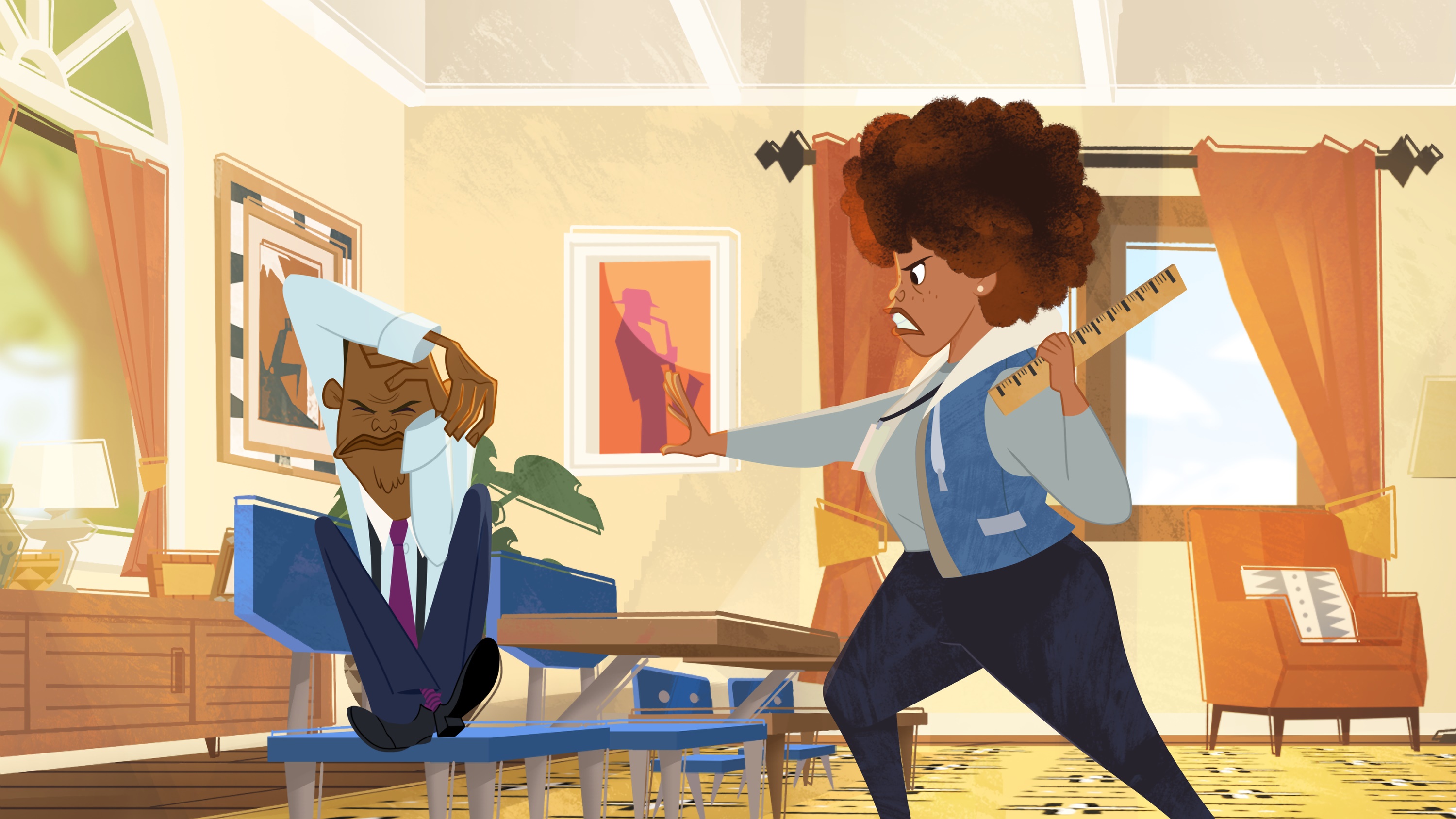 Oscar and Trudy Proud from The Proud Family: Louder And Prouder HD Wallpaper