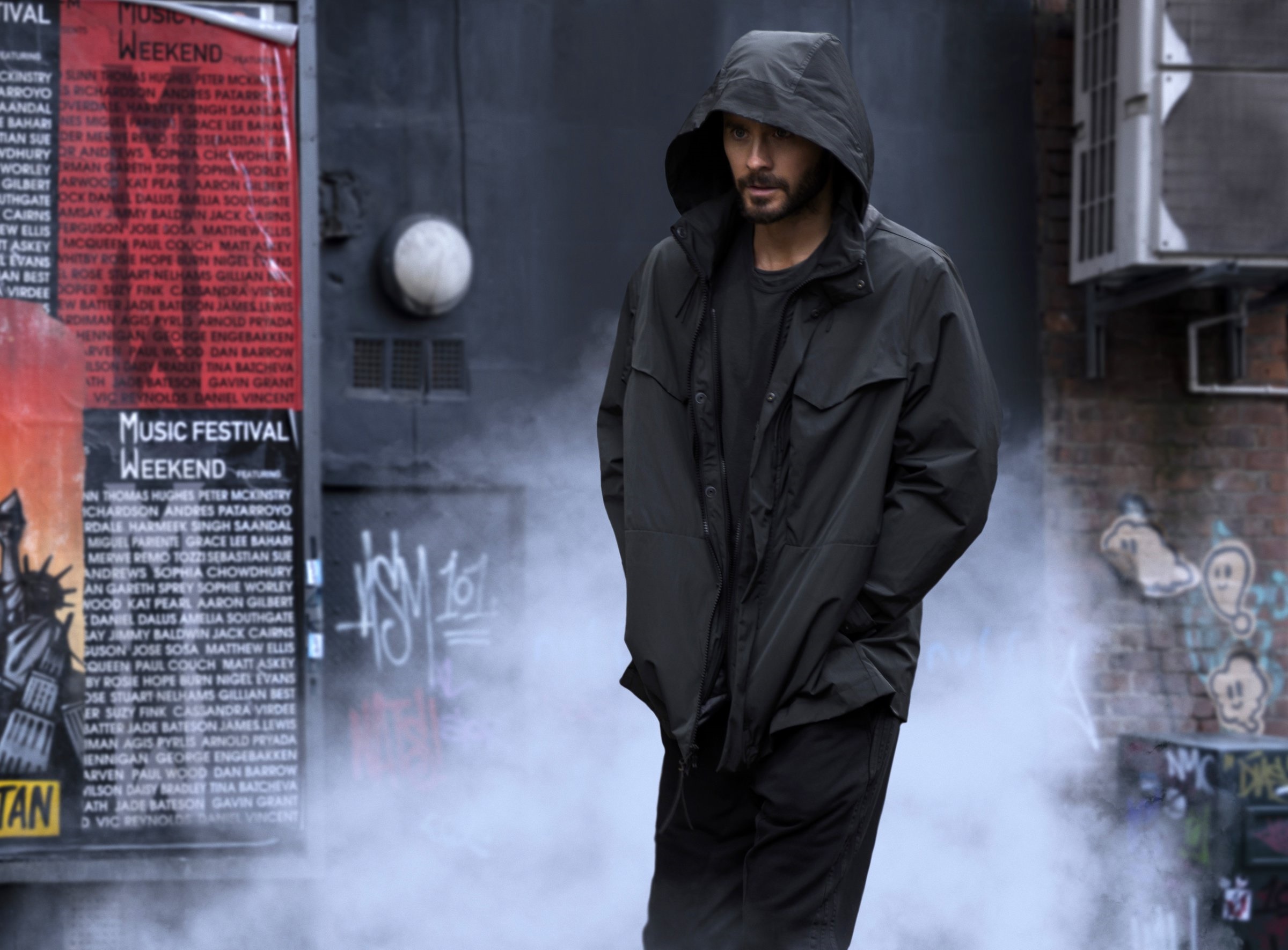 Jared Leto as Morbius in a dark alley HD Wallpaper