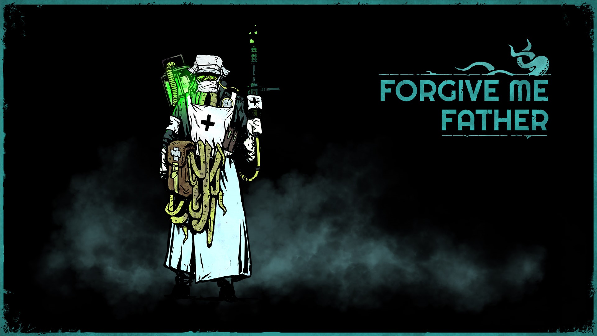 Forgive Me Father game title screen HD Wallpaper