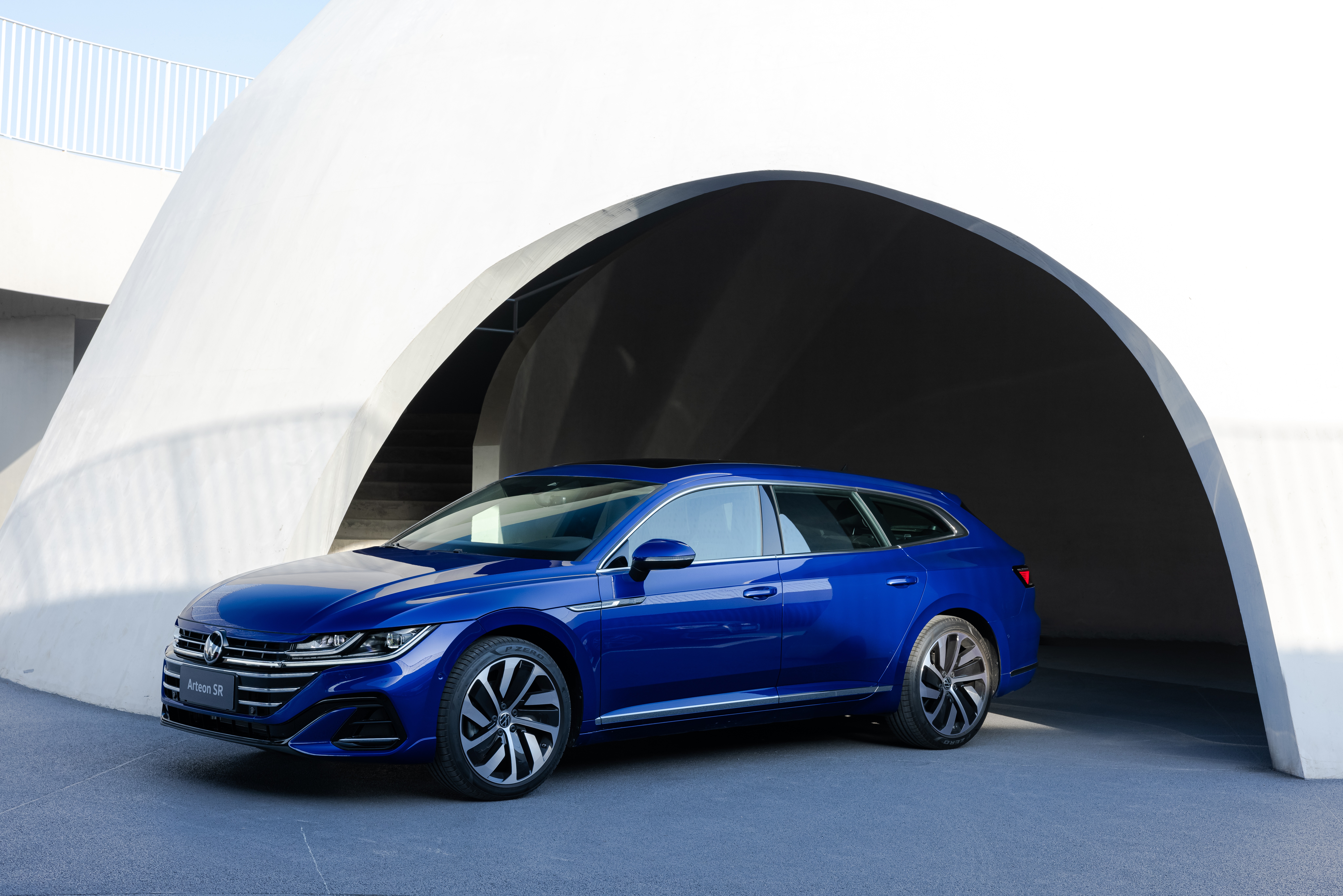 Blue Volkswagen Arteon Shooting Brake R-Line HD Wallpaper