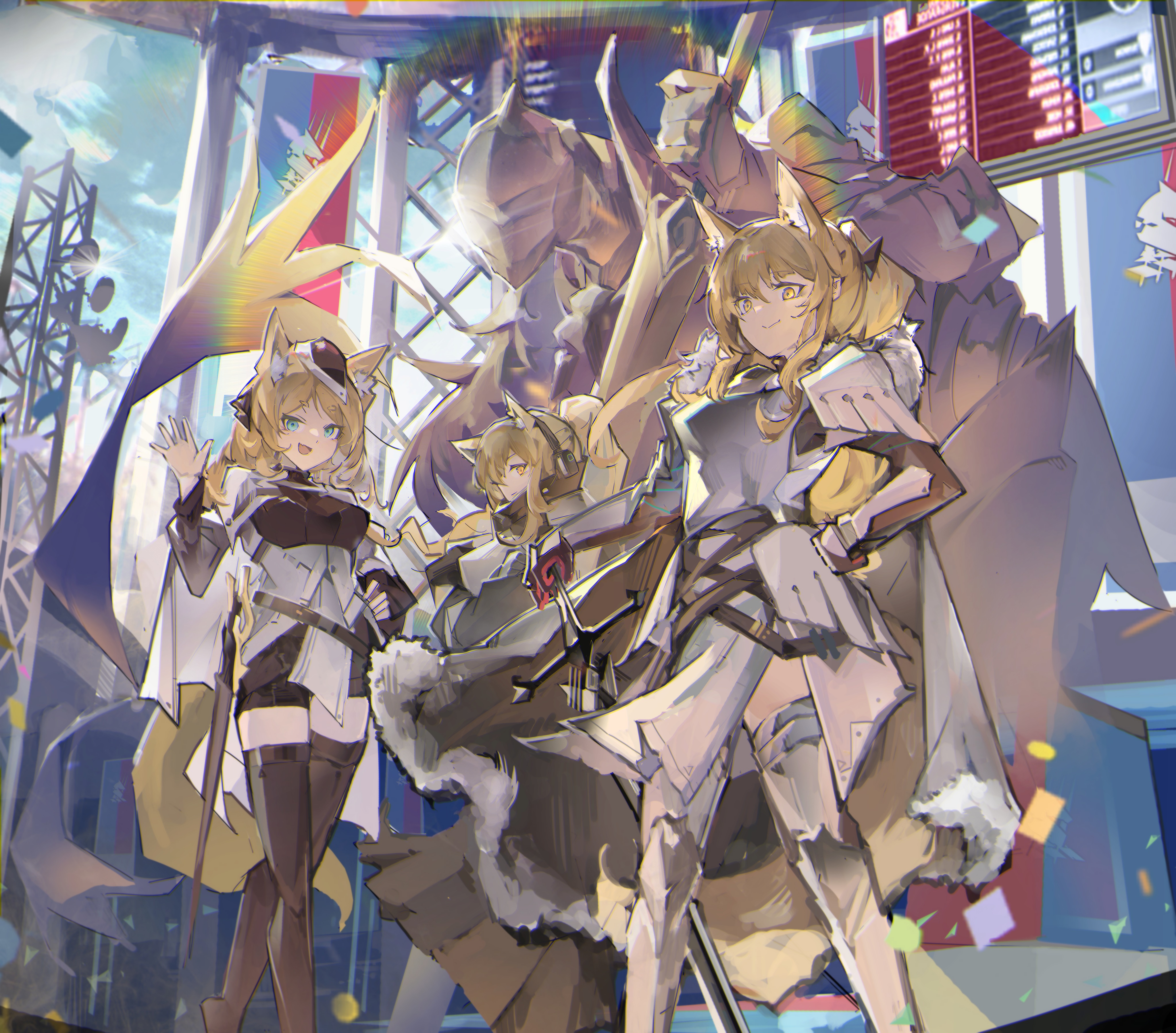 Blemishine, Whislash, and Nearl from Arknights 4K HD Wallpaper
