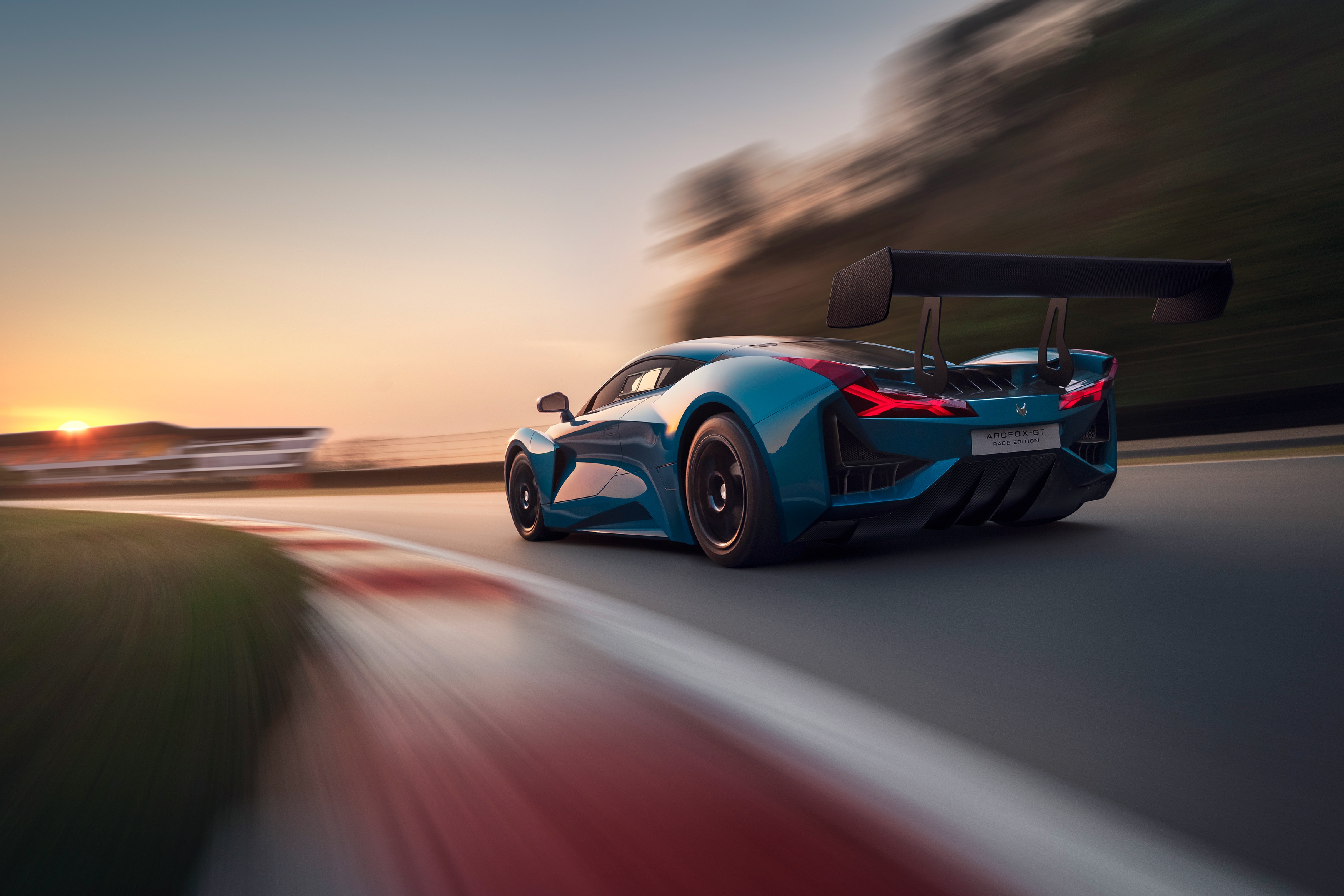 Arcfox-GT Race Edition car on a track HD Wallpaper
