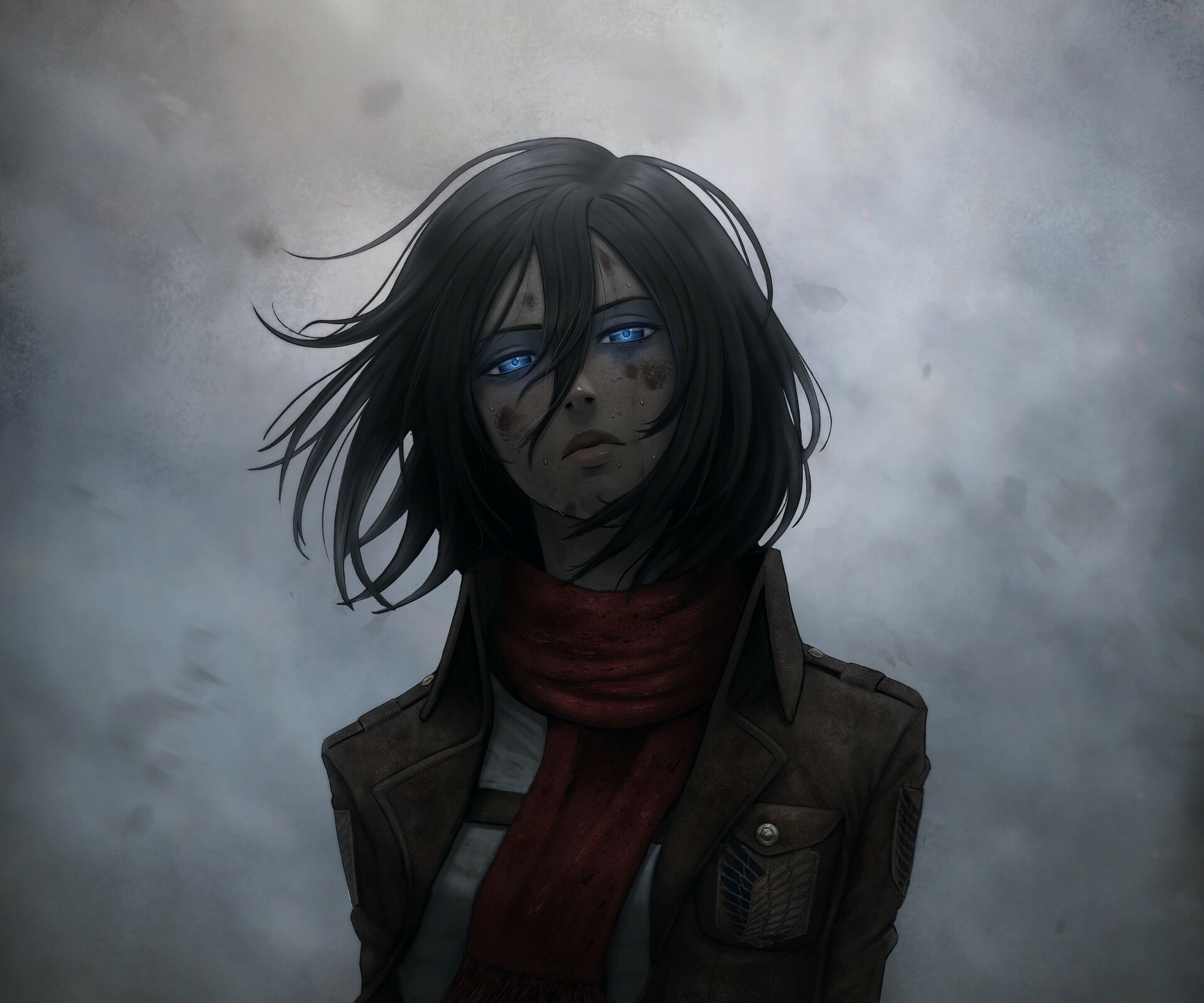 Mikasa Ackerman from Attack on Titan HD Wallpaper