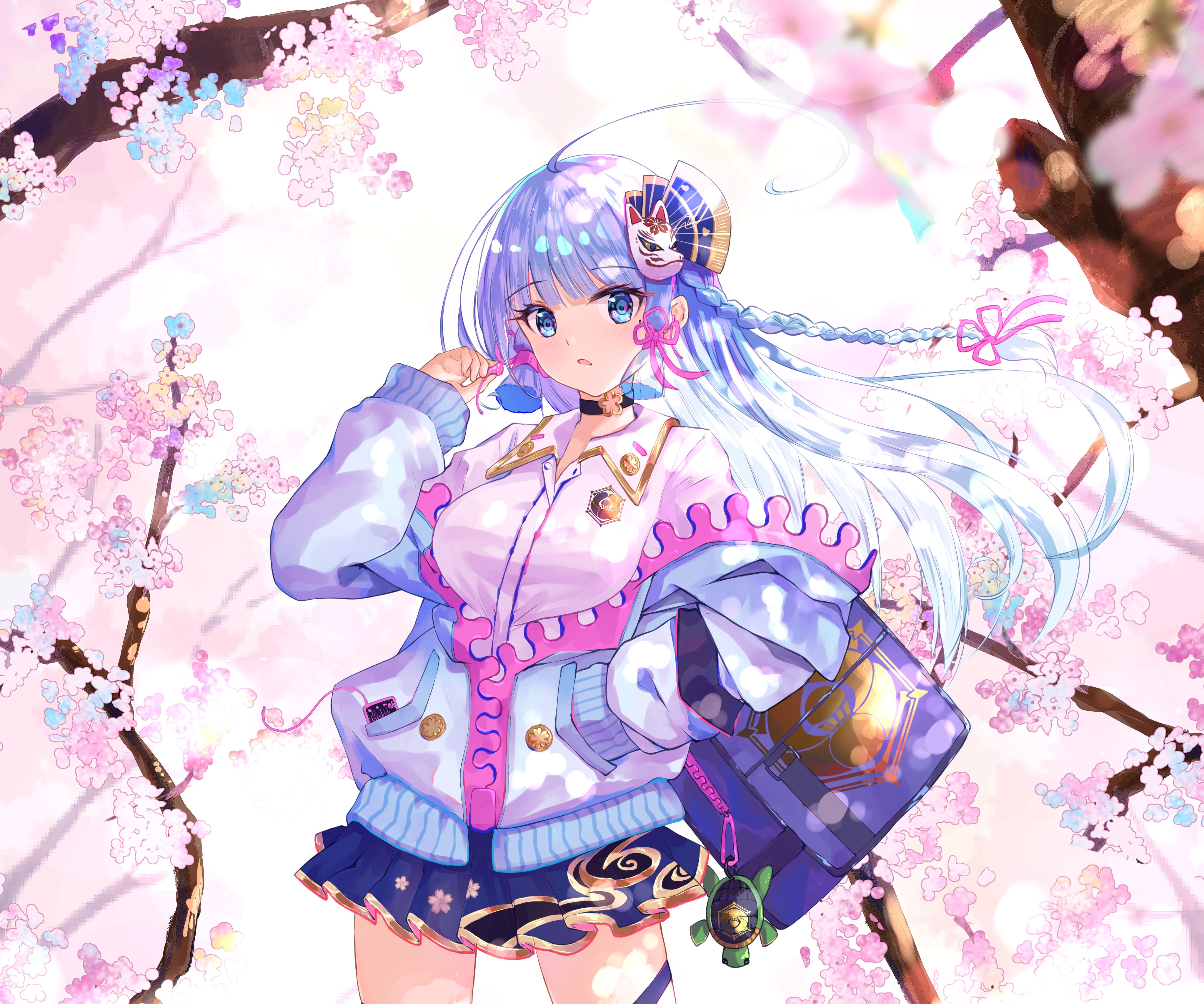 Kamisato Ayaka from Genshin Impact 4K HD Wallpaper