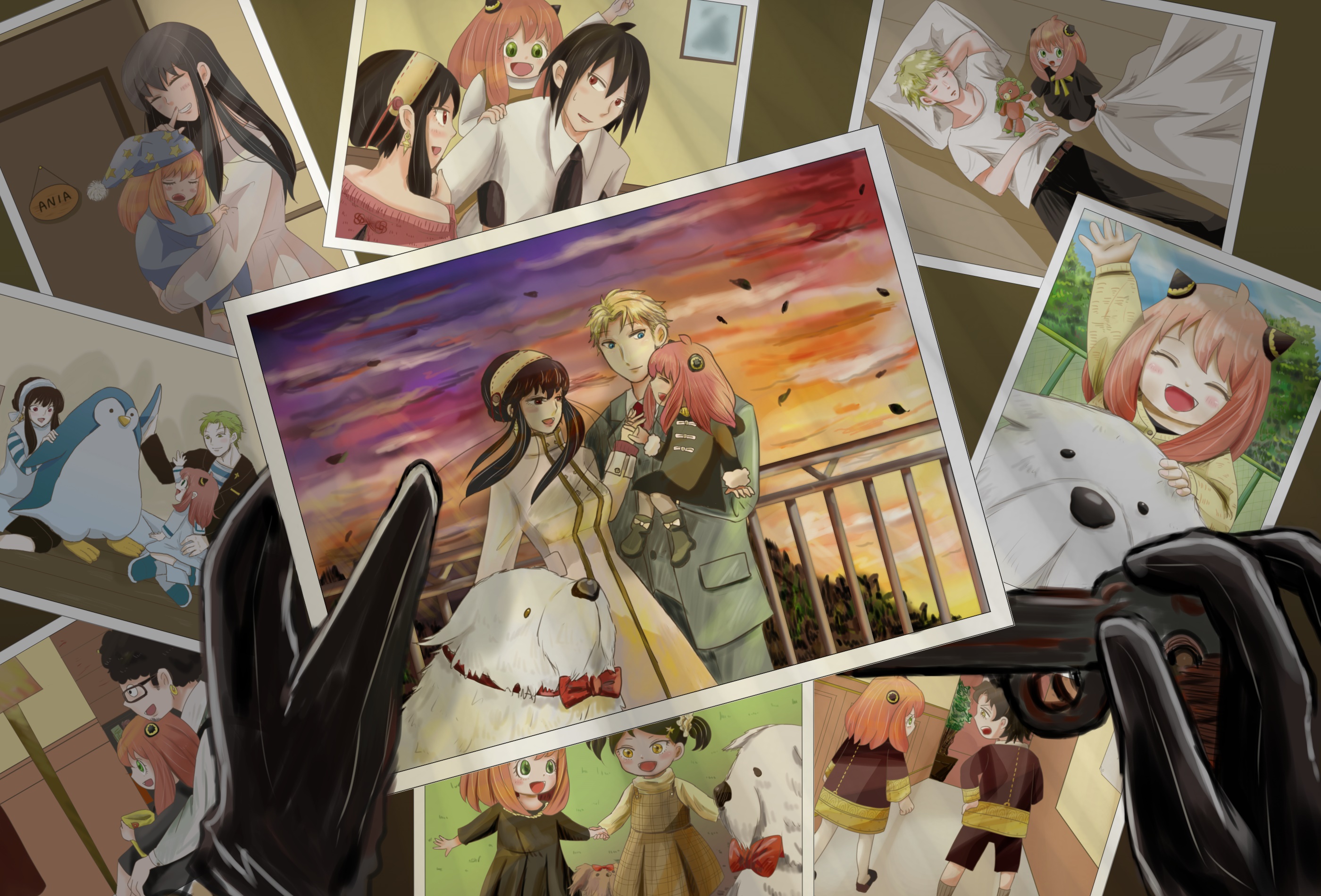 Spy X Family photos with Anya, Loid, and Yor HD Wallpaper