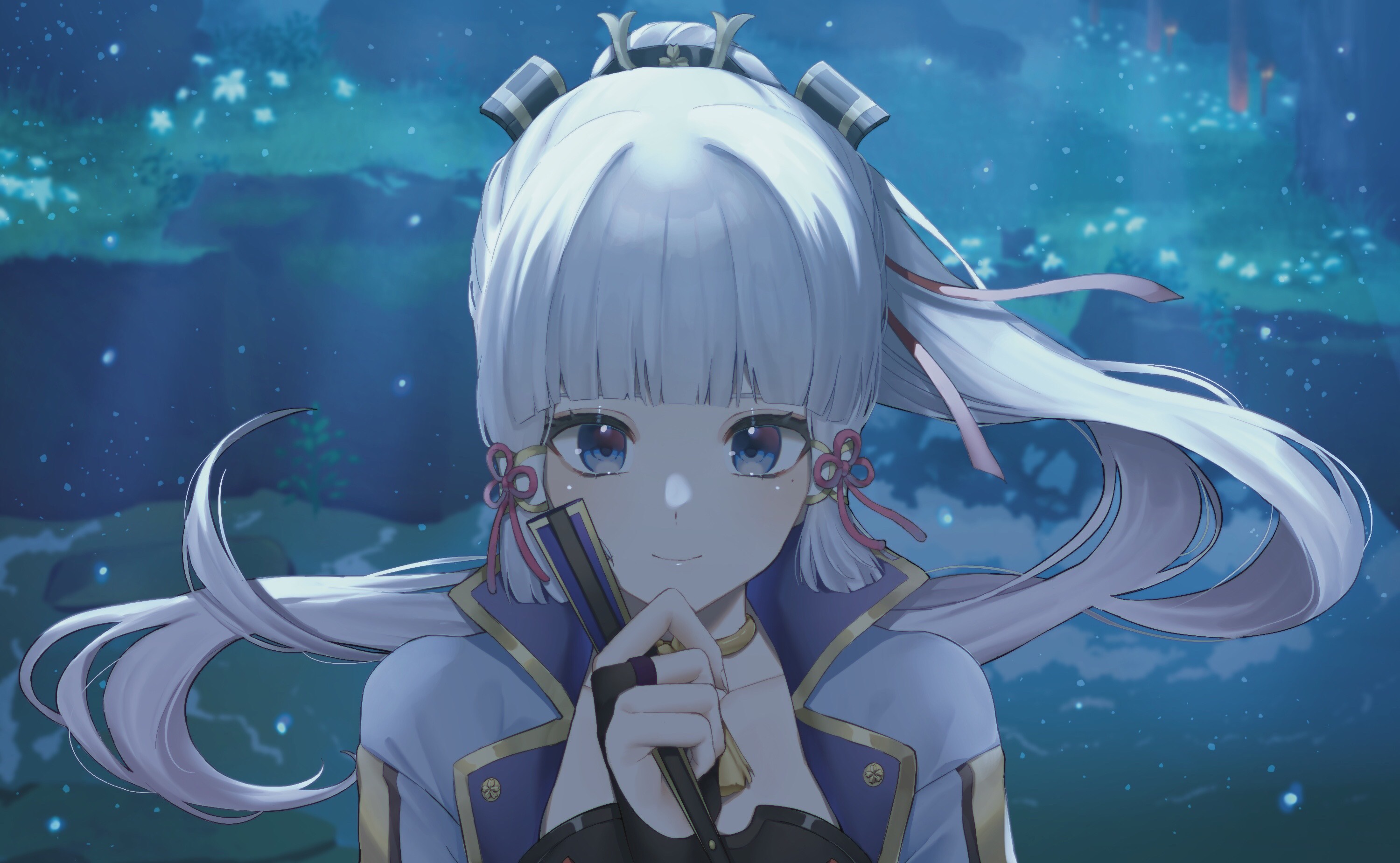 Kamisato Ayaka from Genshin Impact HD Wallpaper