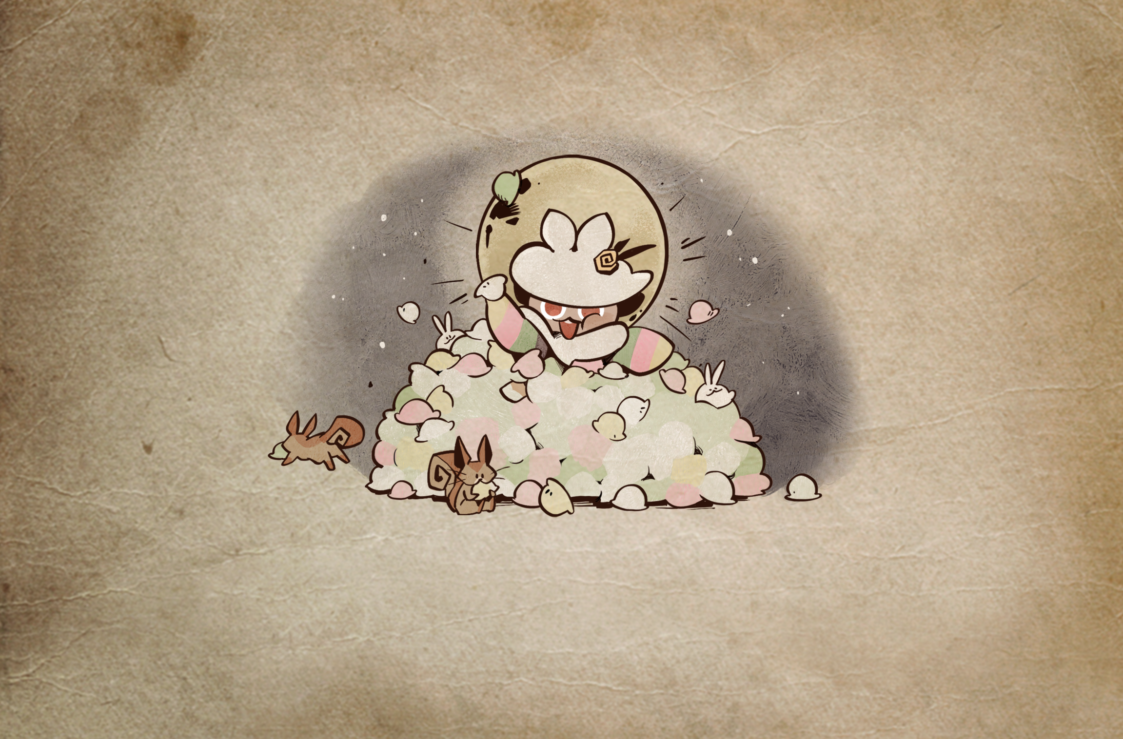 Moon Rabbit Cookie from COOKIE RUN: KINGDOM HD Wallpaper