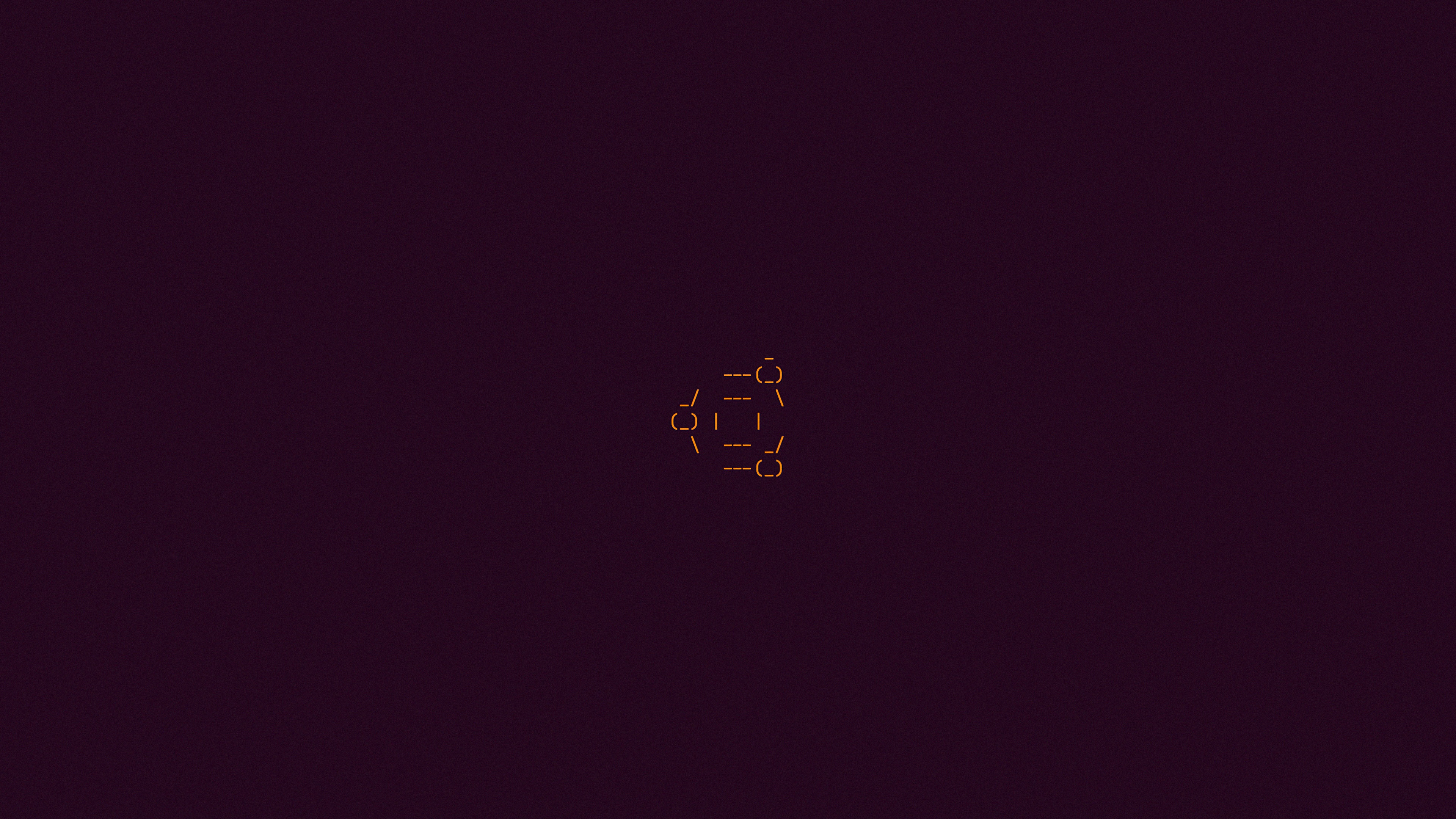 Ubuntu logo ASCII art 4K HD Wallpaper