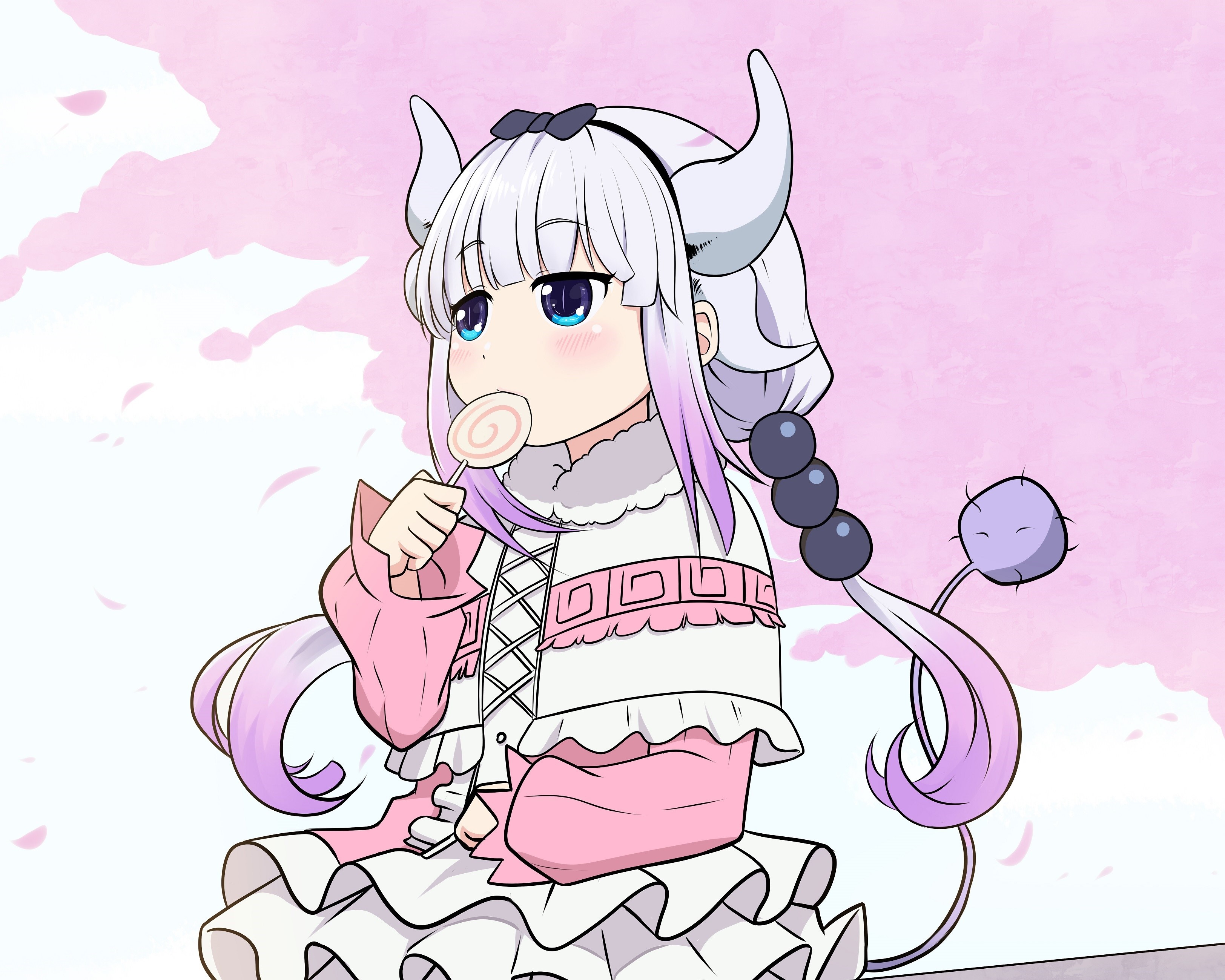 Kanna Kamui from Miss Kobayashi's Dragon Maid HD Wallpaper