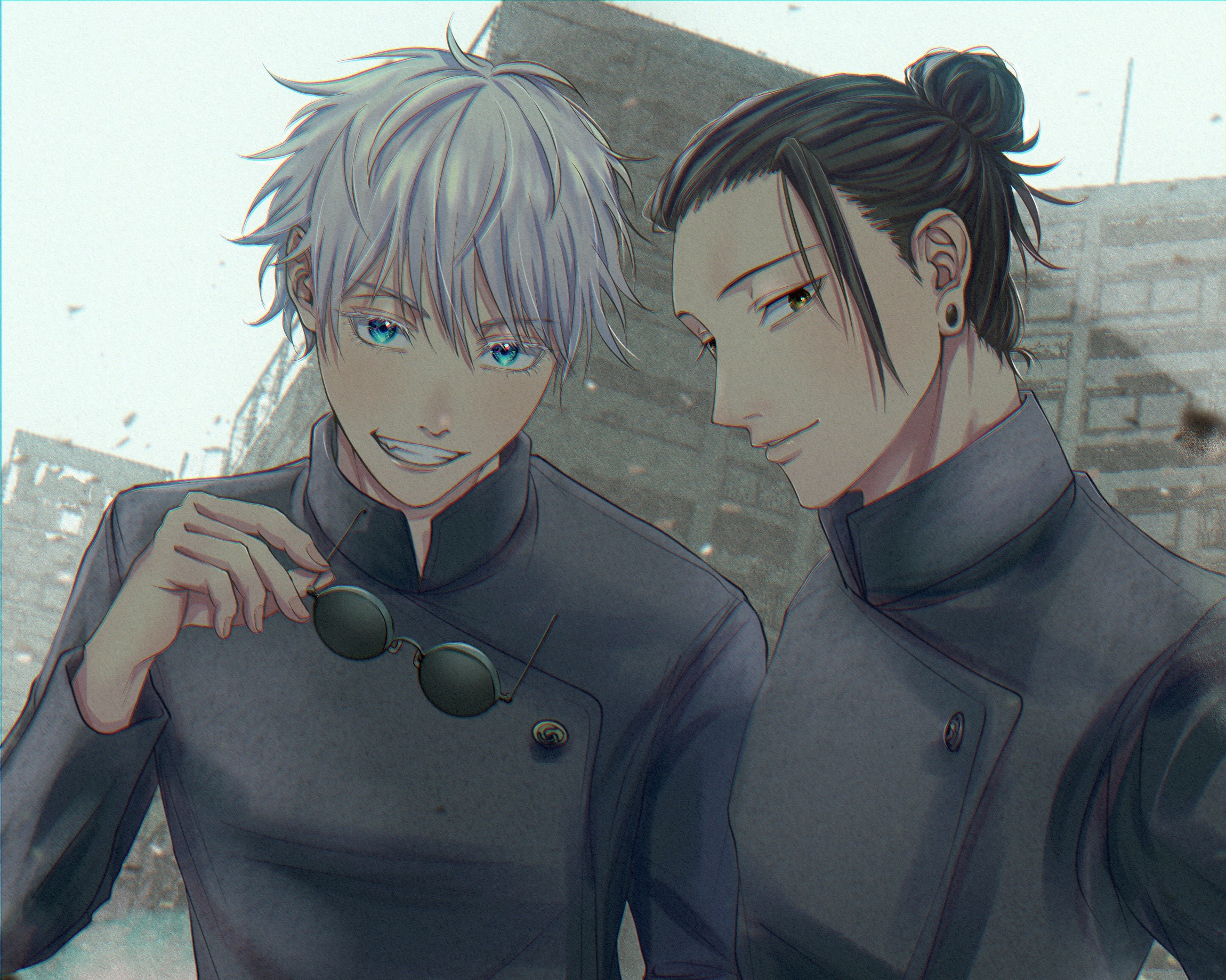 Satoru Gojo and Suguru Geto from Jujutsu Kaisen HD Wallpaper