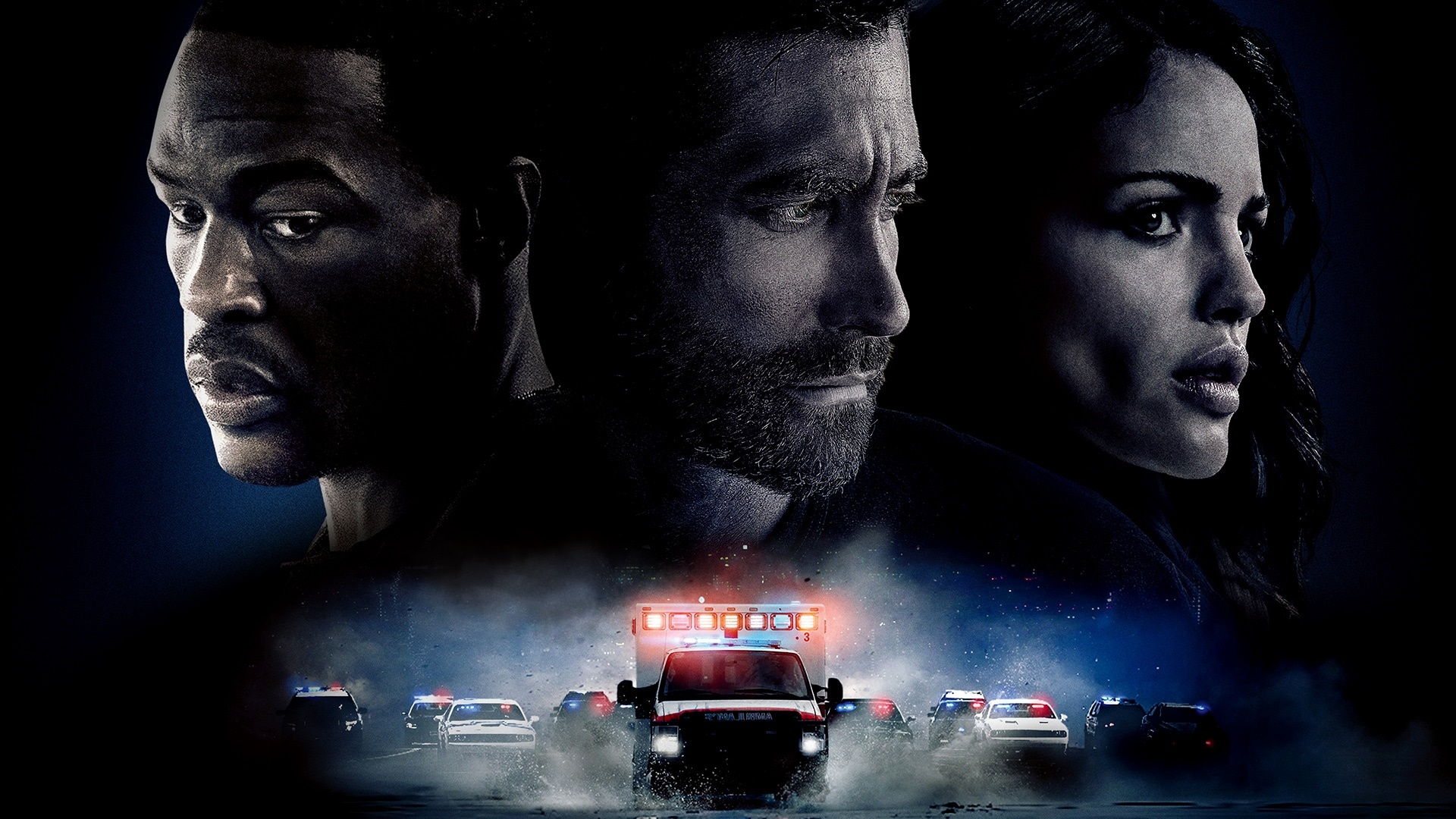 Ambulance starring Yahya Abdul-Mateen II, Jake Gyllenhaal, Eiza Gonzalez HD Wallpaper