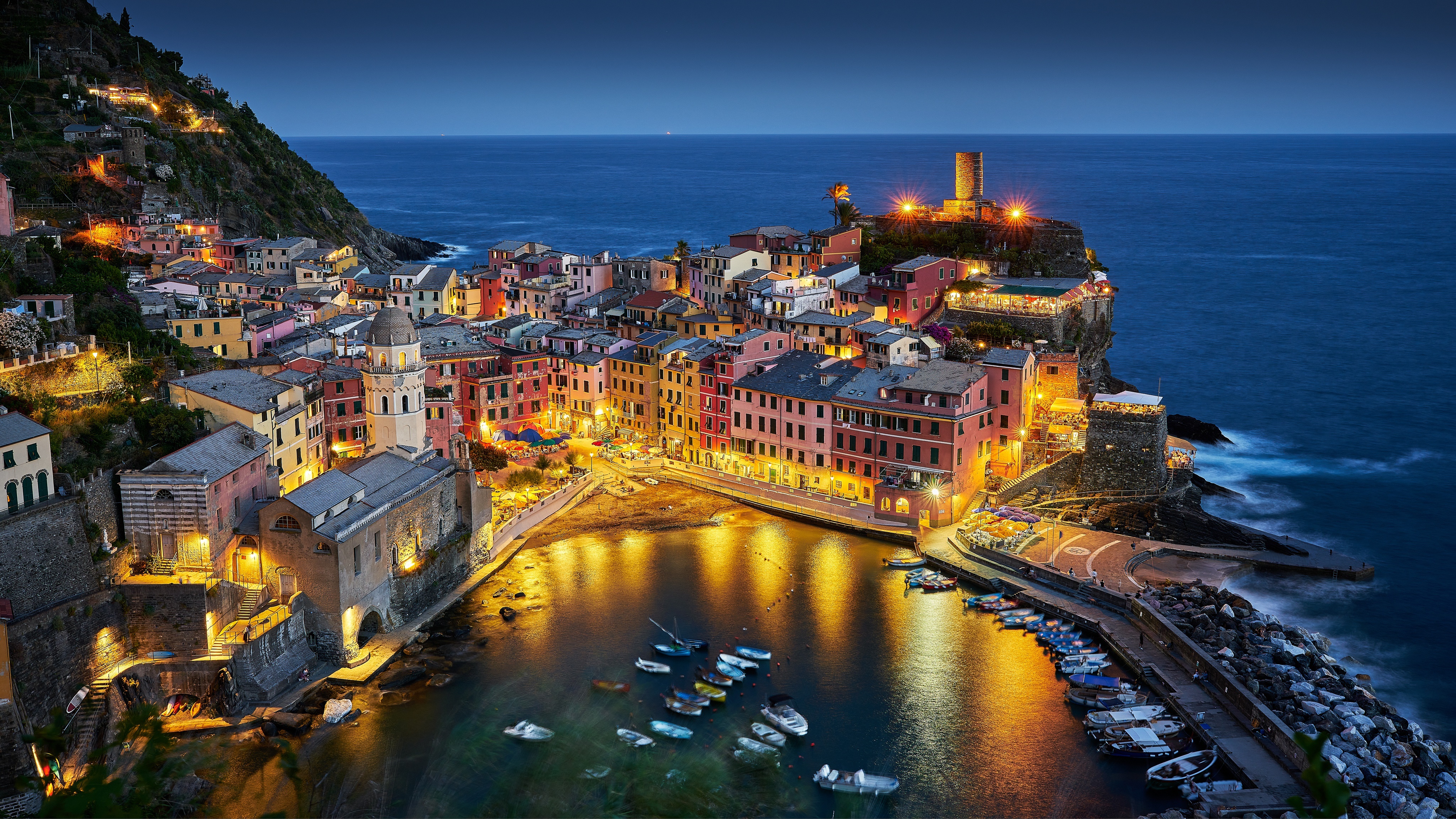 Vernazza, Cinque Terre, Italy 4K HD Wallpaper