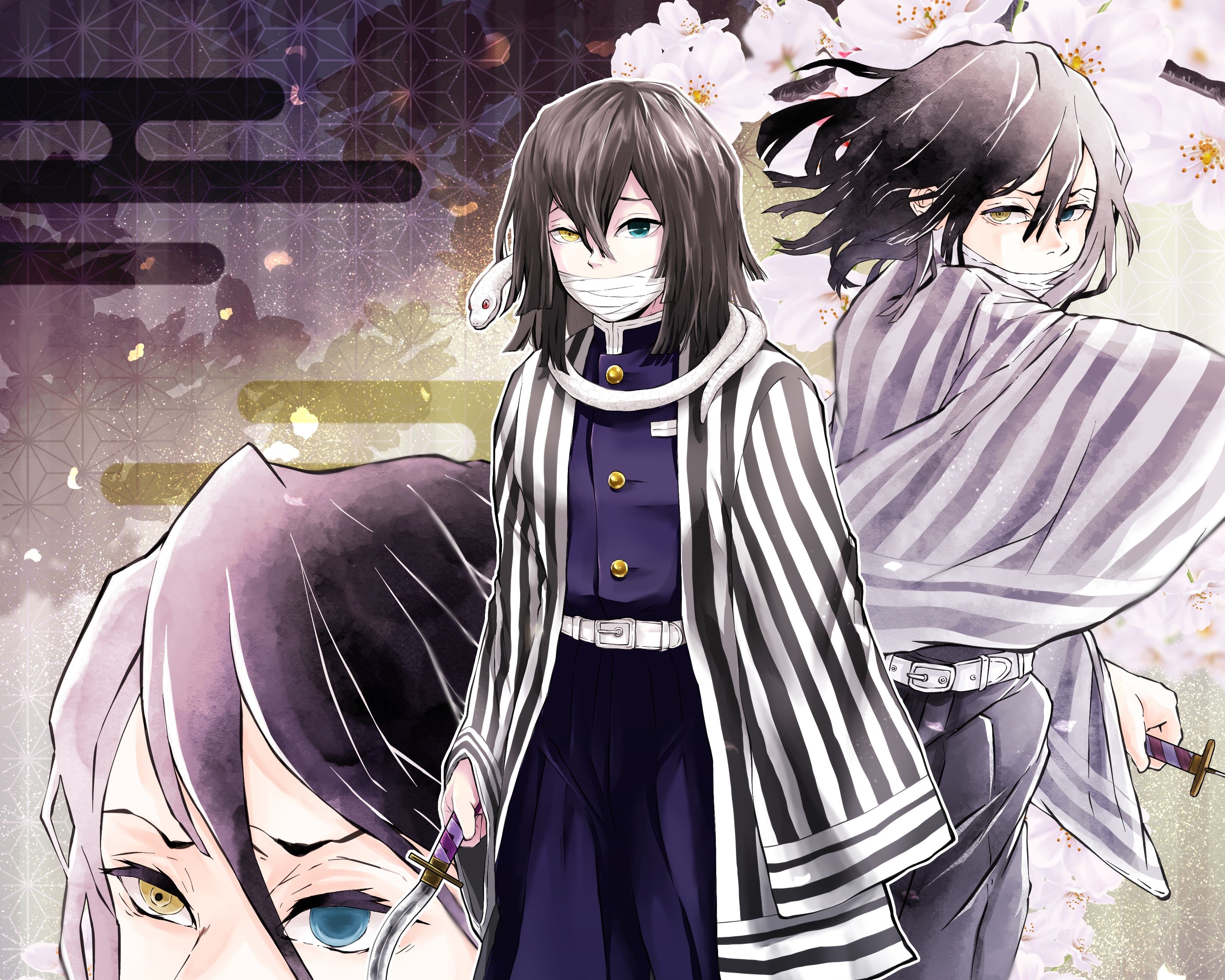 Obanai Iguro from Demon Slayer: Kimetsu No Yaiba HD Wallpaper