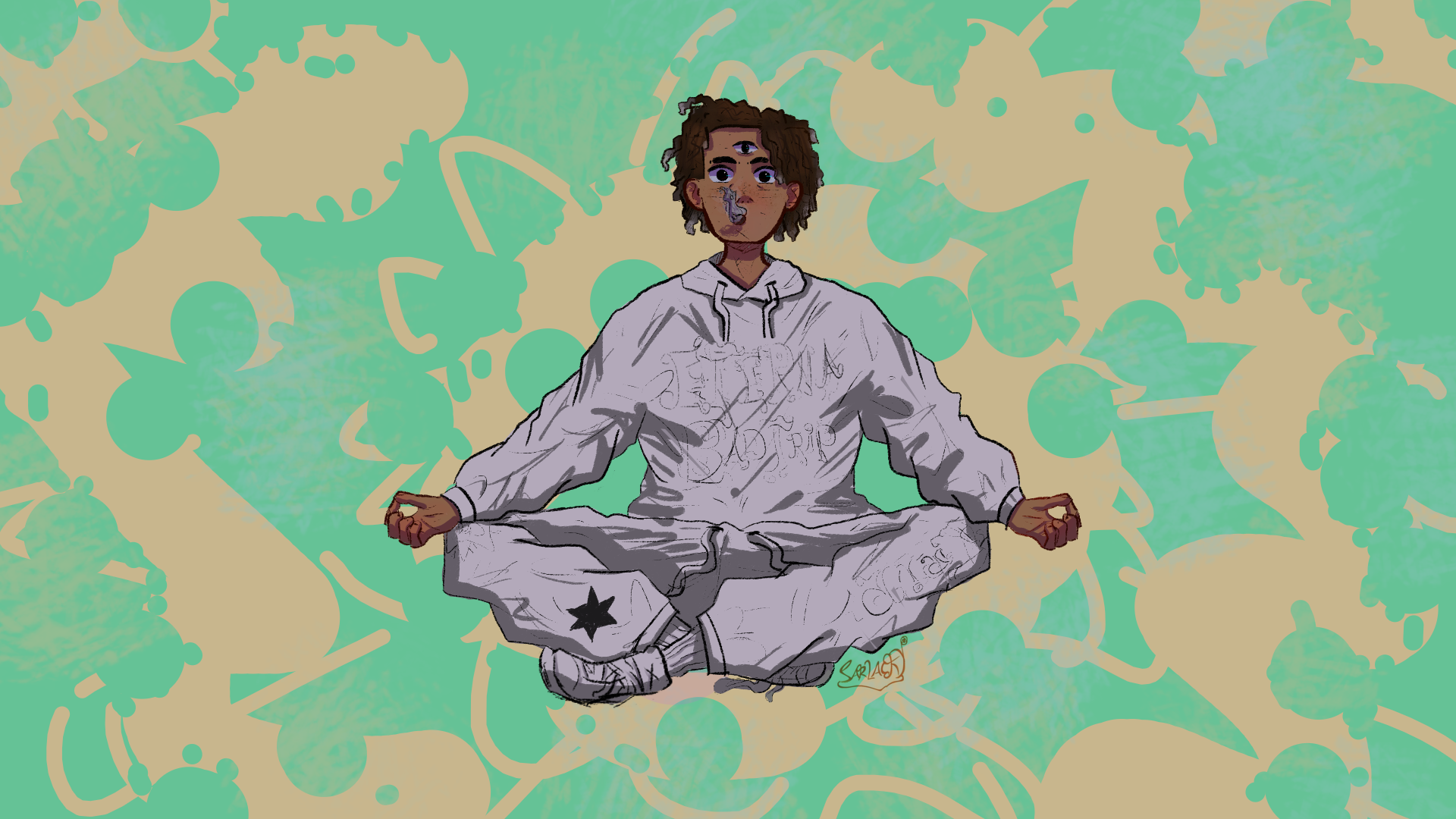 Matuê meditating HD Wallpaper