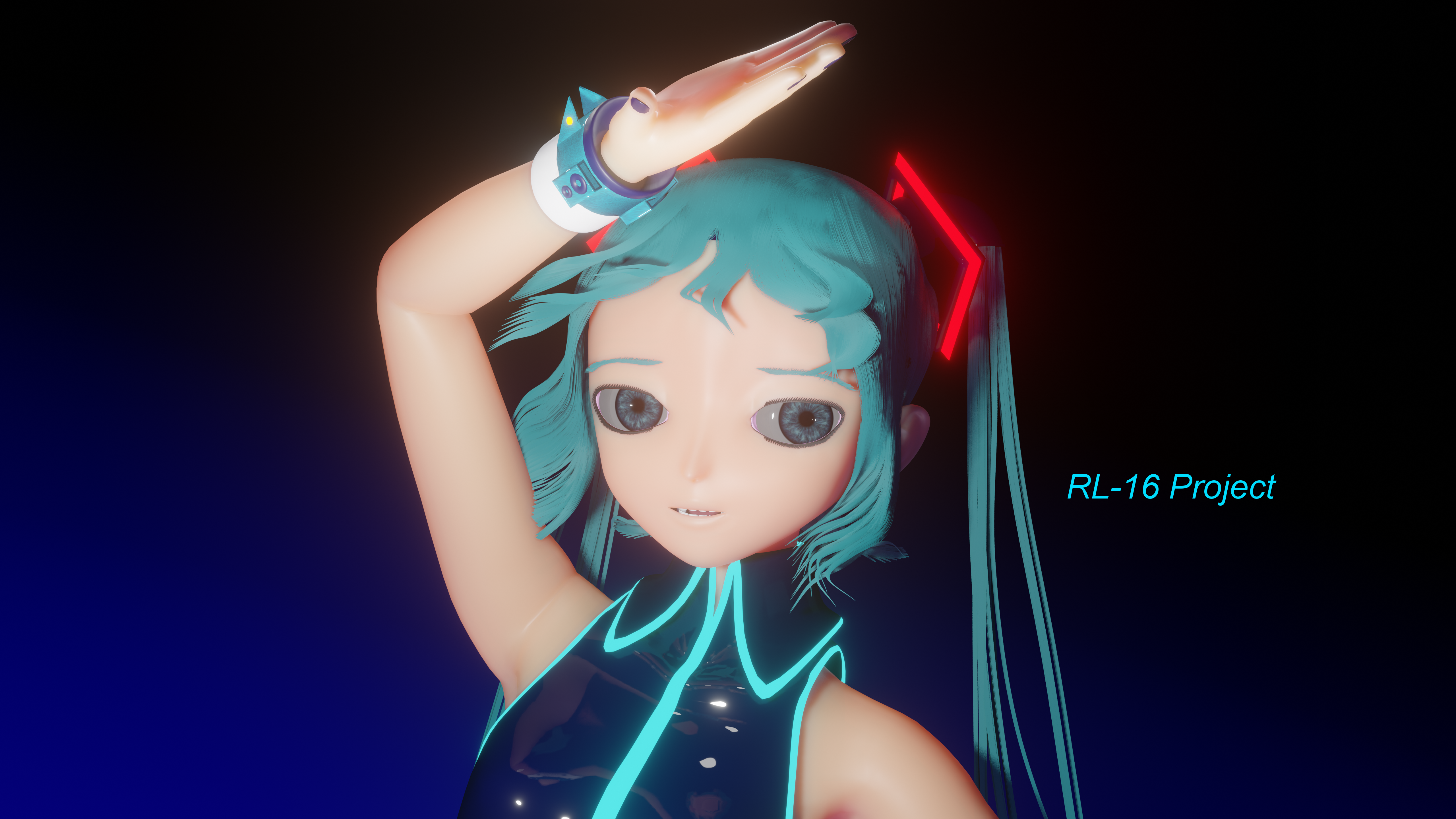 Hatsune Miku from RL-16 Project HD Wallpaper