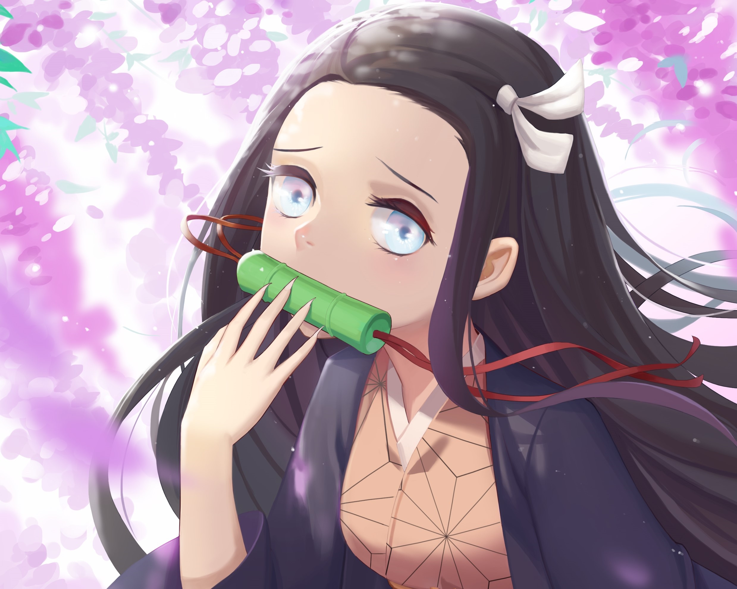 Nezuko Kamado from Demon Slayer: Kimetsu No Yaiba HD Wallpaper