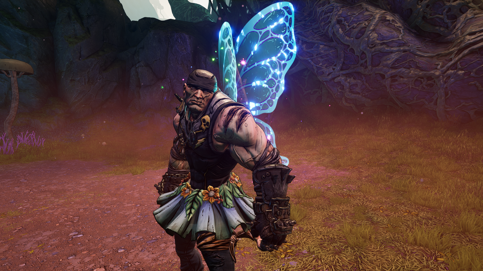 Tiny Tina's Wonderlands character with fairy wings HD Wallpaper