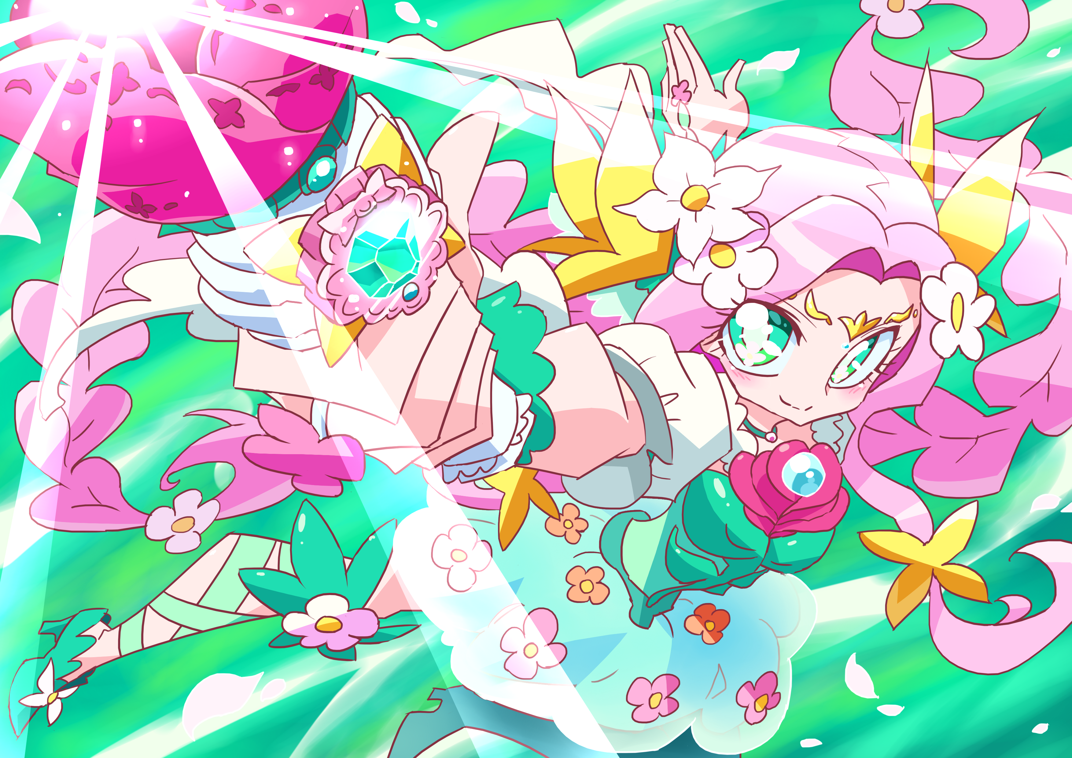 Cure Felice from Witchy PreCure! Hanami Kotoha HD Wallpaper
