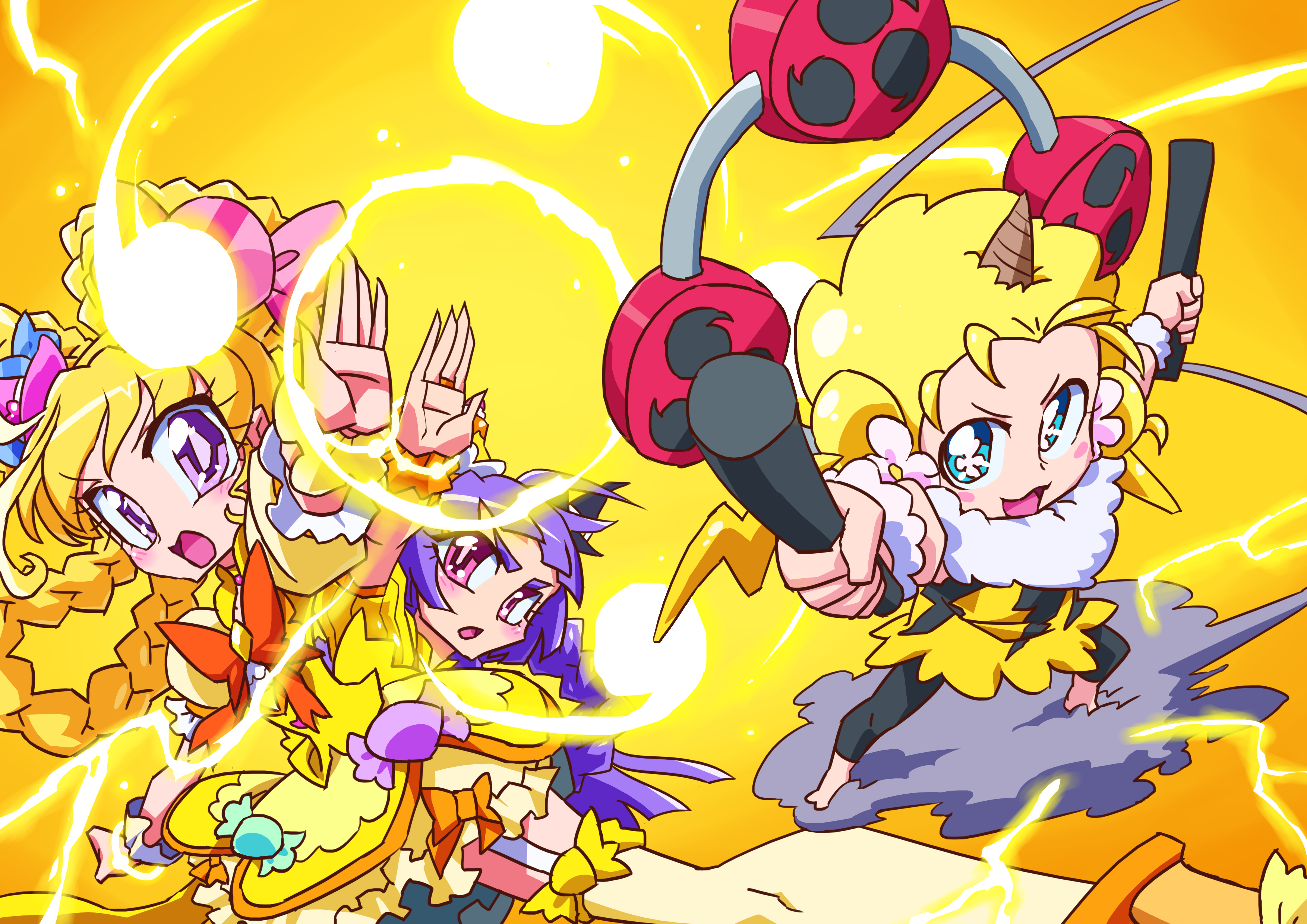 Haa-chan and Izayoi Riko from Witchy PreCure! HD Wallpaper