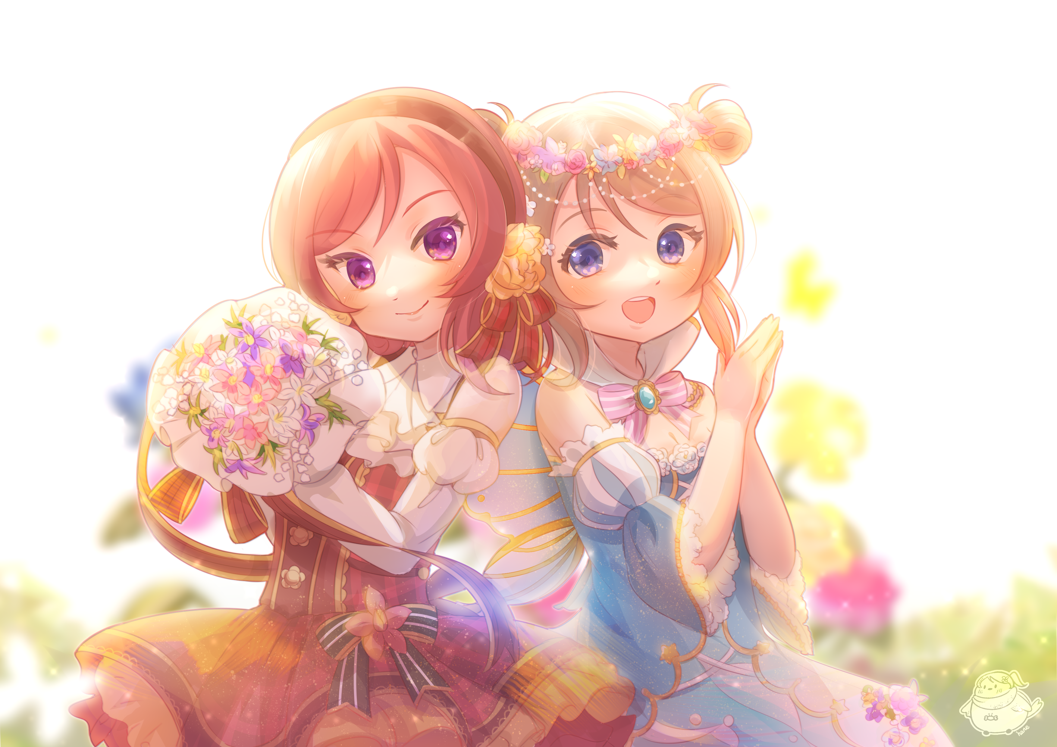 Maki Nishikino and You Watanabe from Love Live! School Idol Festival HD Wallpaper
