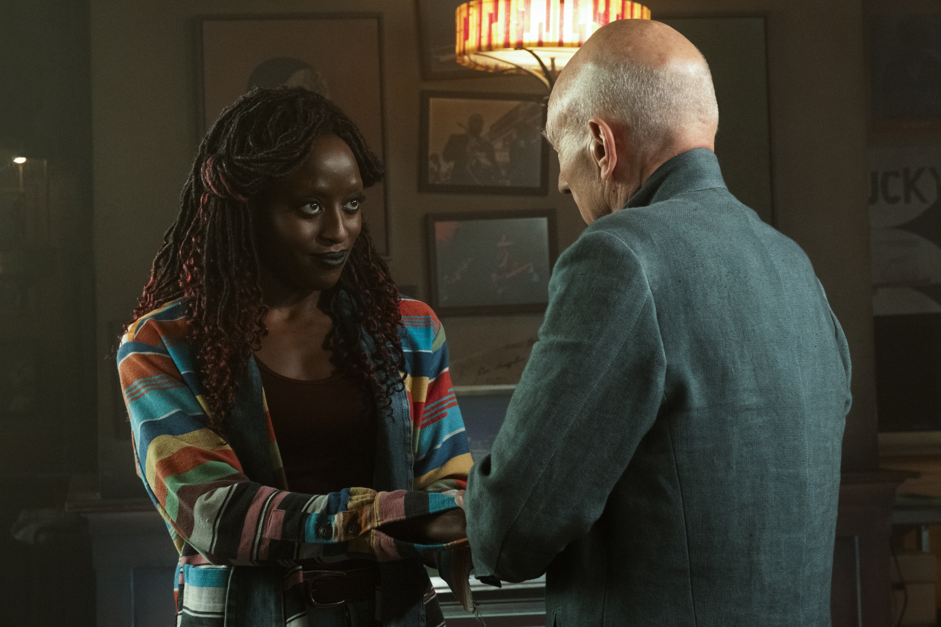 Ito Aghayere and Patrick Stewart in Star Trek: Picard HD Wallpaper